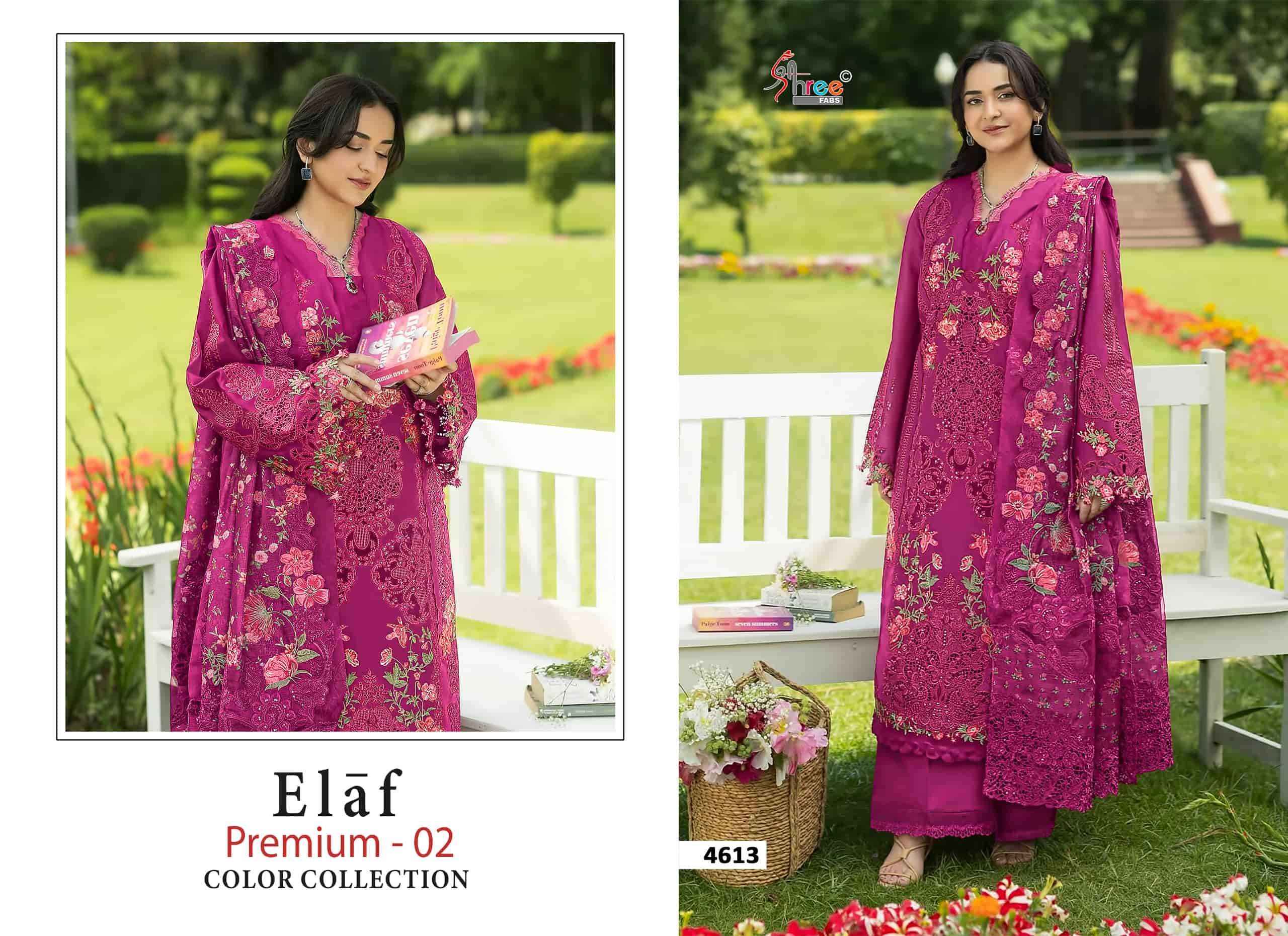 Shree Fabs Elaf Premium Vol 2 Color Collection Exclusive Cotton Dress Material 4 Pcs Catalog 