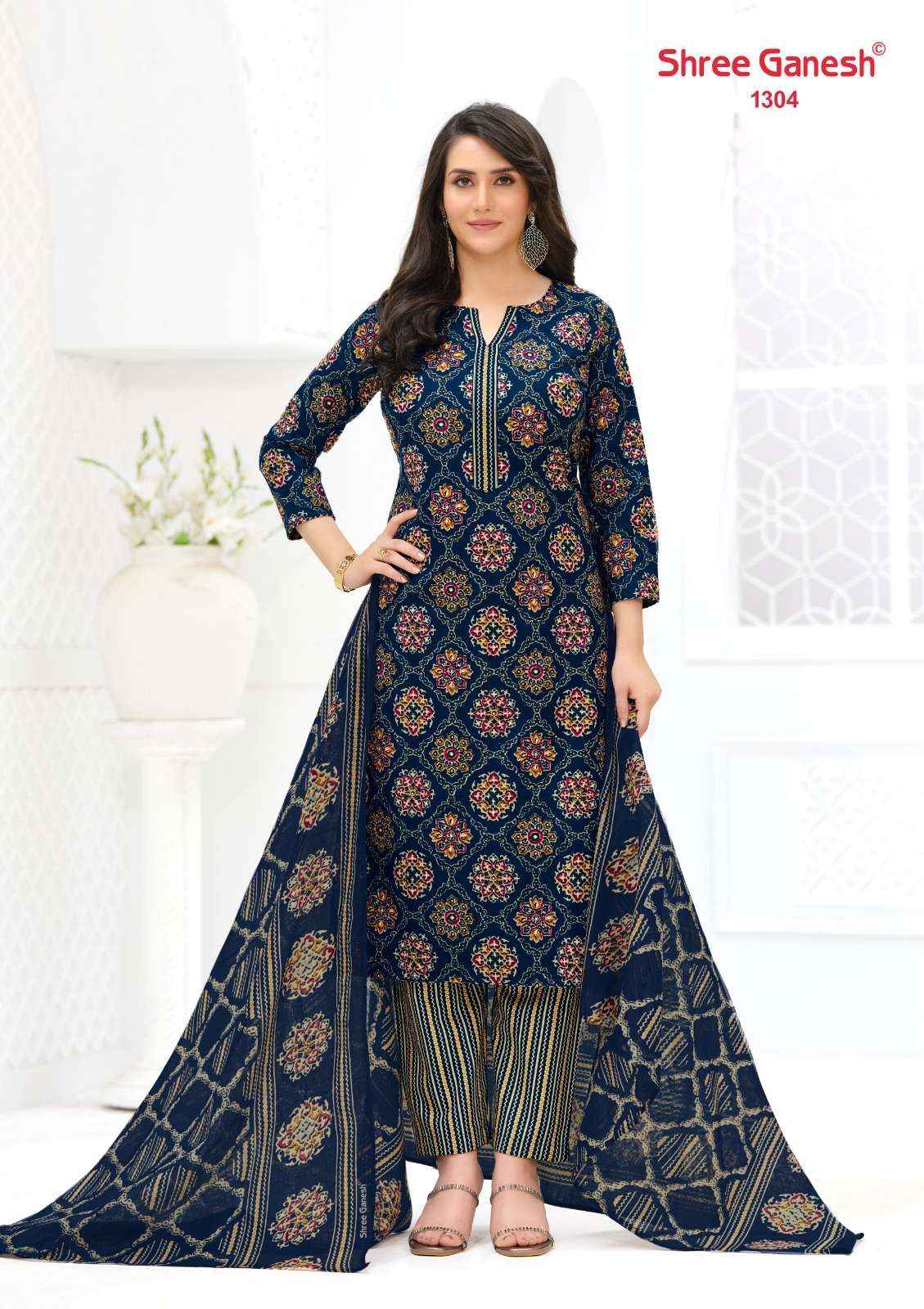 Shree Ganesh Samaiyra Ajrak Vol 3 Dress Material 12 Pcs Catalogue