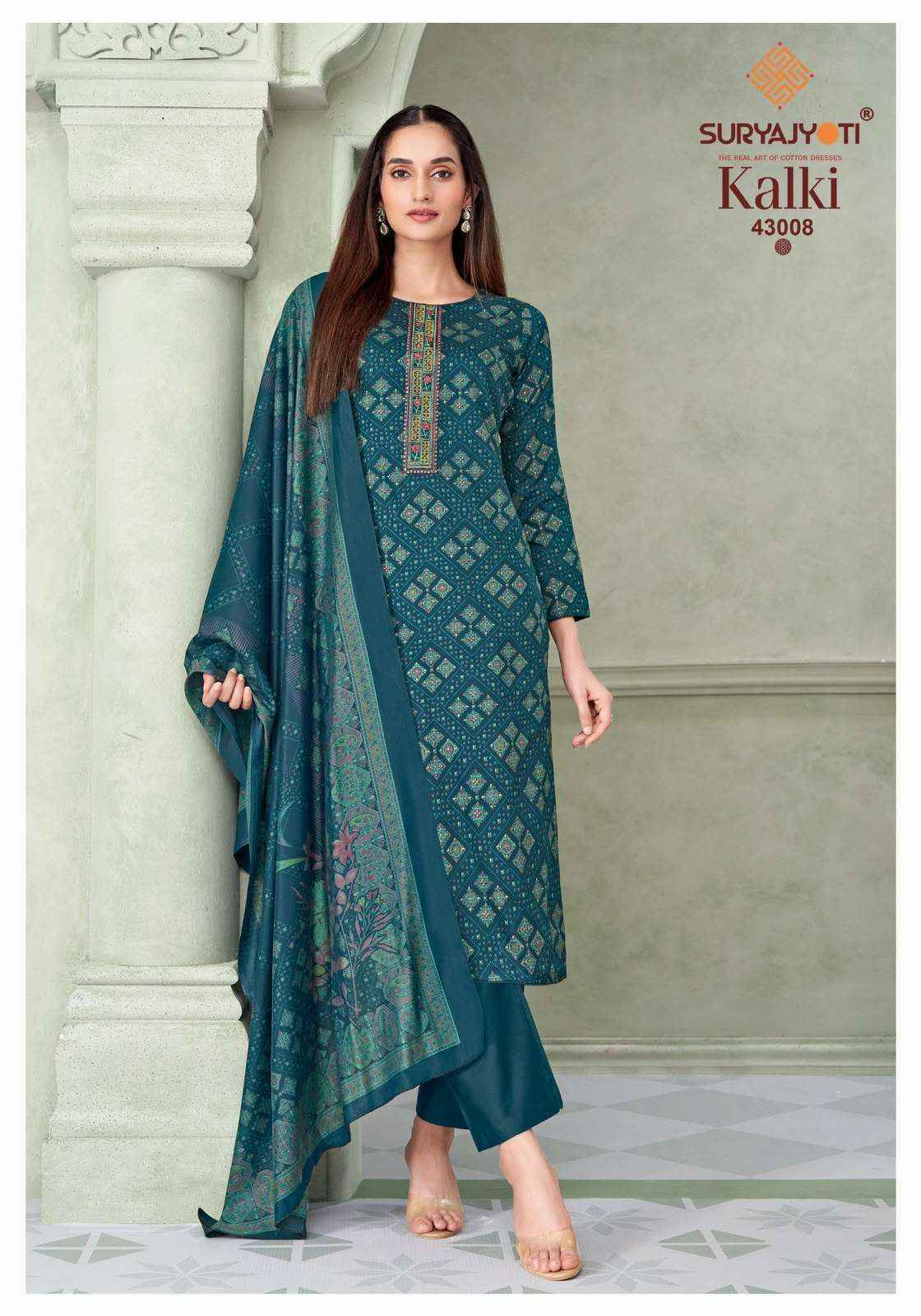Suryajyoti Kalki Vol 43 Jam Satin Dress Material 8 Pcs Catalog