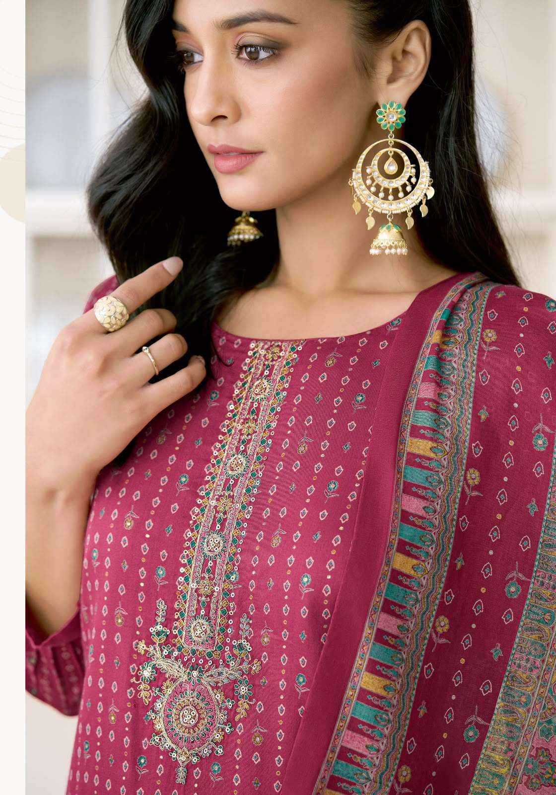 Suryajyoti Karvi Vol 1 Fancy Zam Satin Dress Material 6 Pcs Catalog 