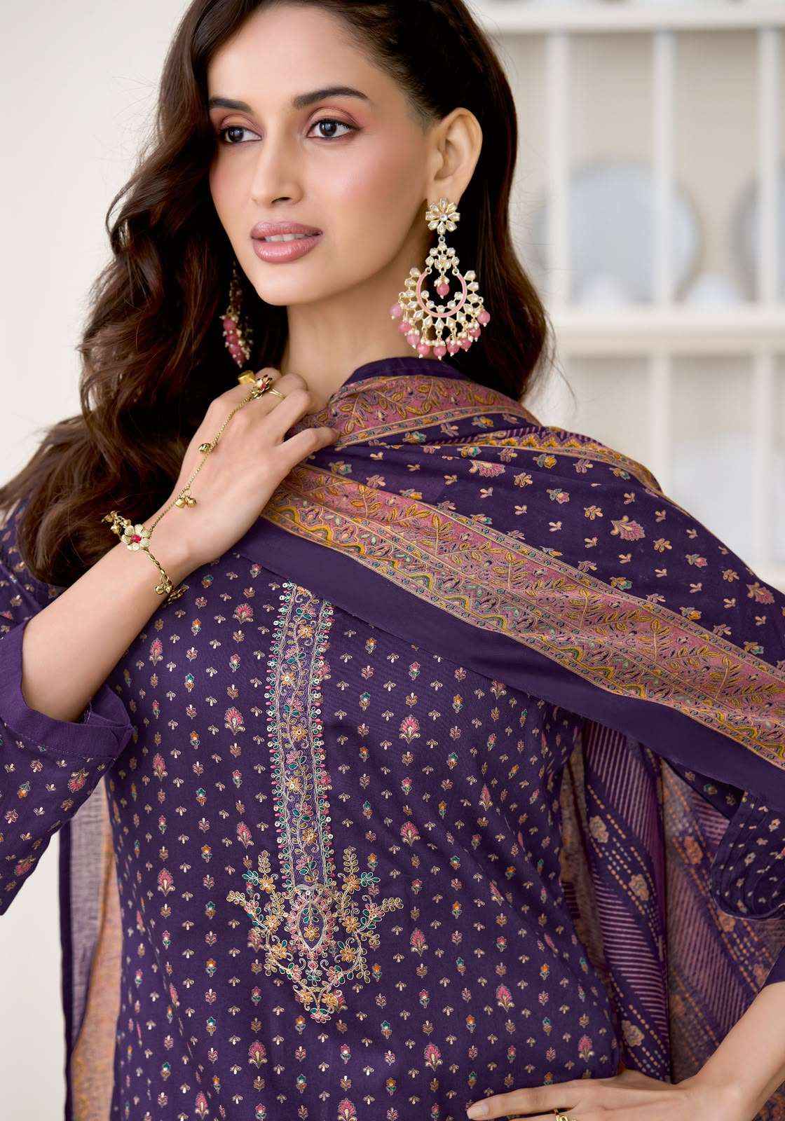 Suryajyoti Karvi Vol 1 Fancy Zam Satin Dress Material 6 Pcs Catalog 
