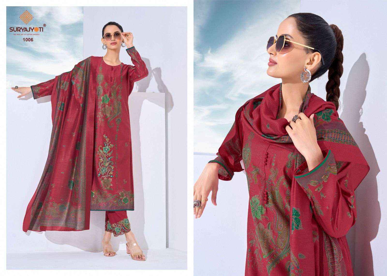 Suryajyoti Kashi Vol 1 Premium Wear Ladies Dress Material 6pcs Catalog 