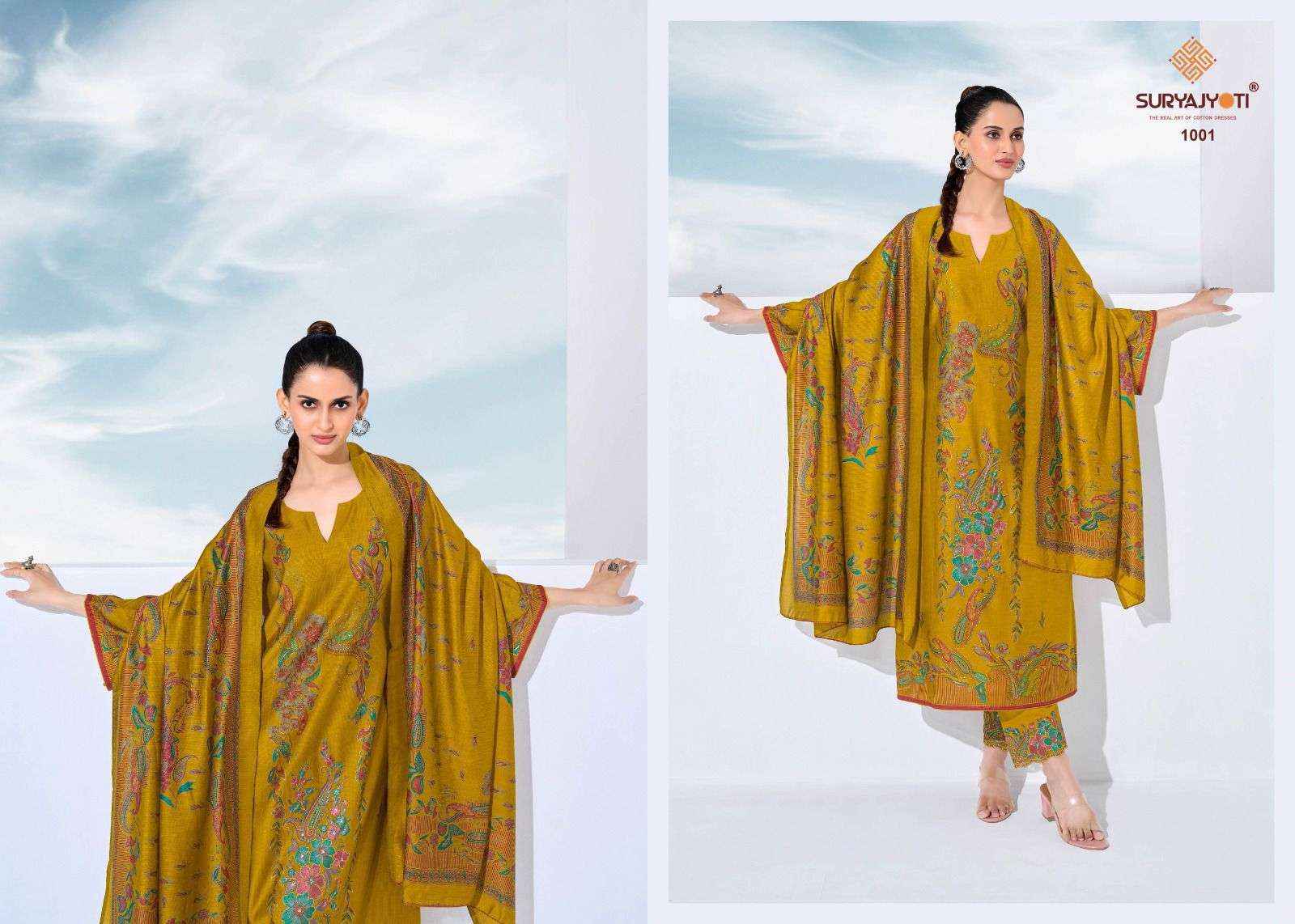 Suryajyoti Kashi Vol 1 Premium Wear Ladies Dress Material 6pcs Catalog 