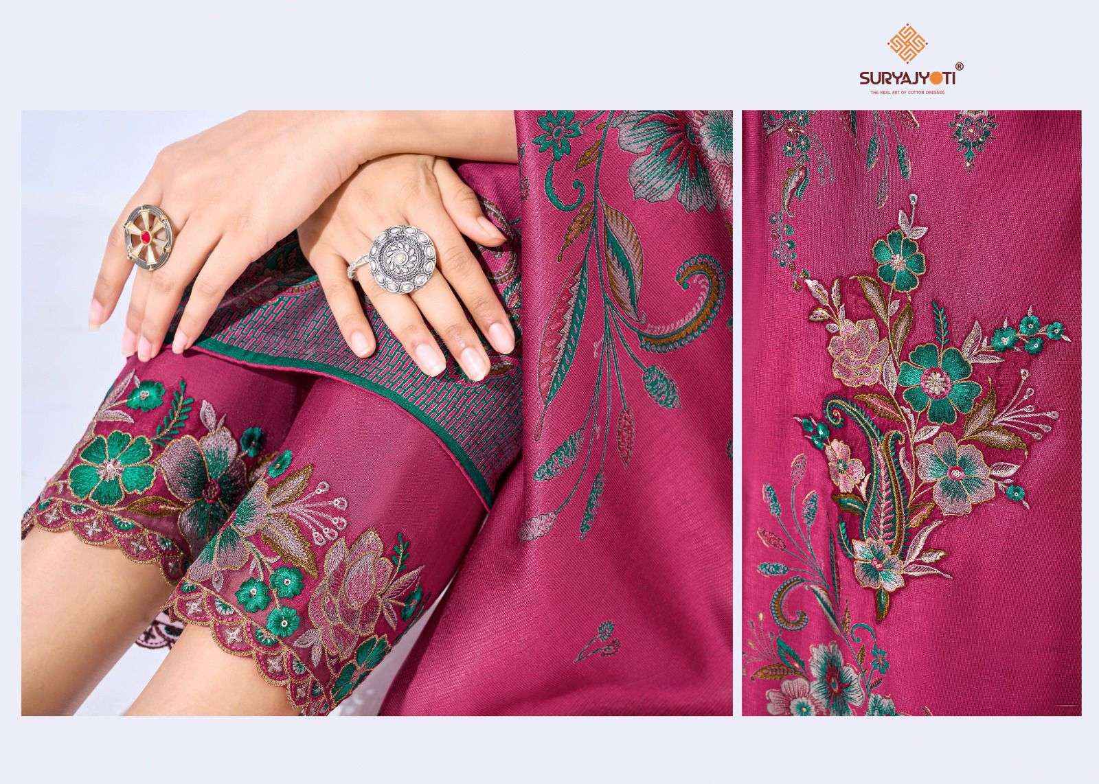 Suryajyoti Kashi Vol 1 Premium Wear Ladies Dress Material 6pcs Catalog 