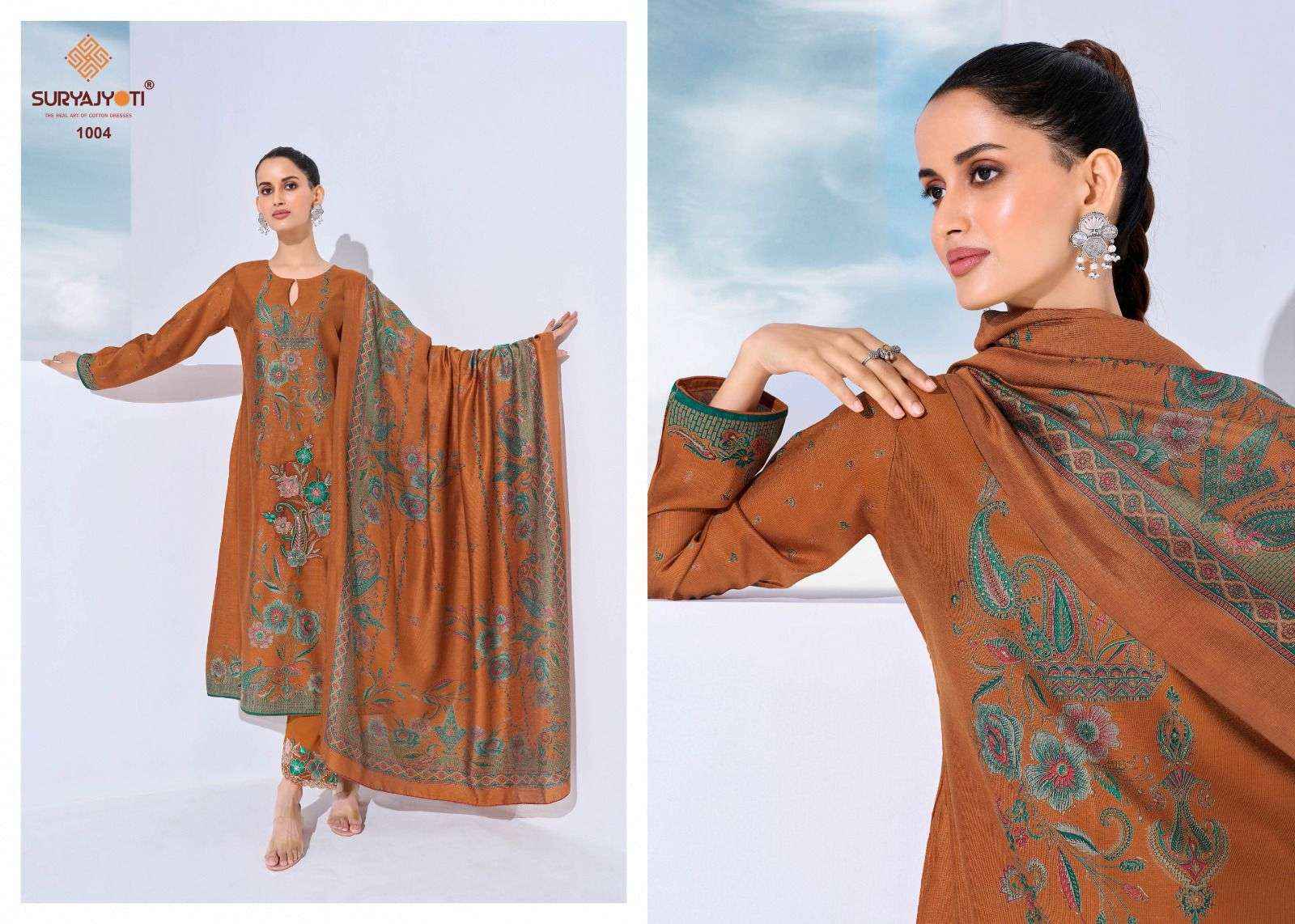 Suryajyoti Kashi Vol 1 Premium Wear Ladies Dress Material 6pcs Catalog 