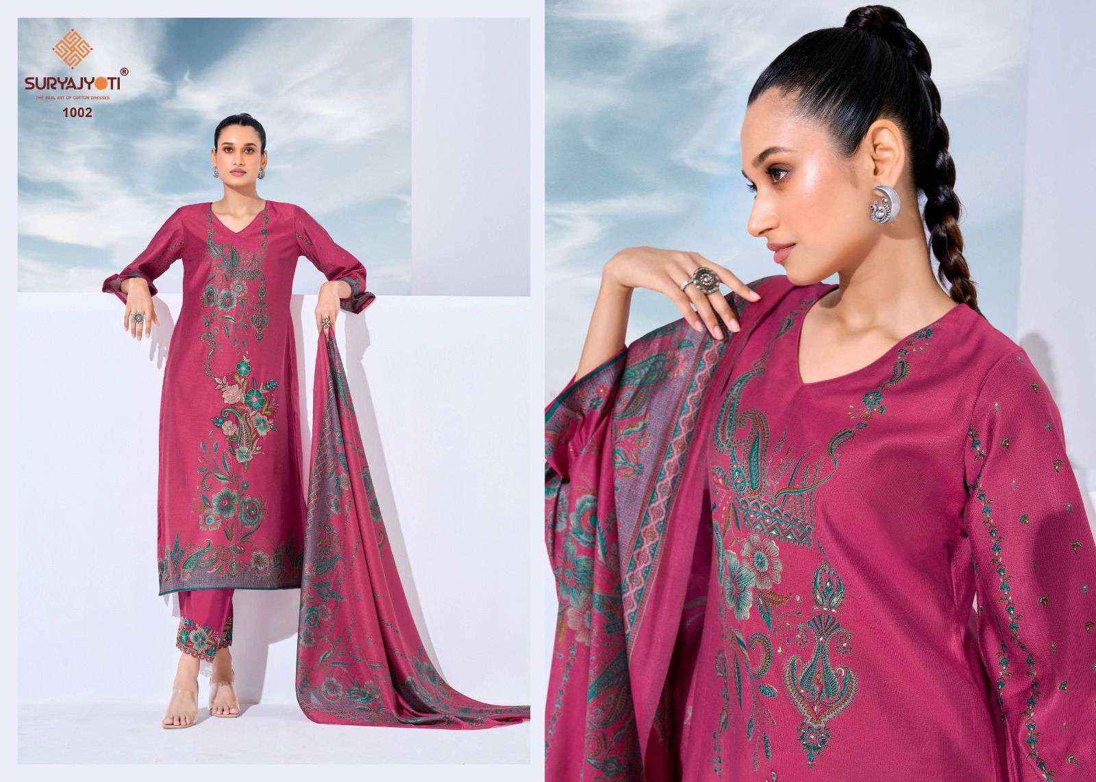 Suryajyoti Kashi Vol 1 Premium Wear Ladies Dress Material 6pcs Catalog 