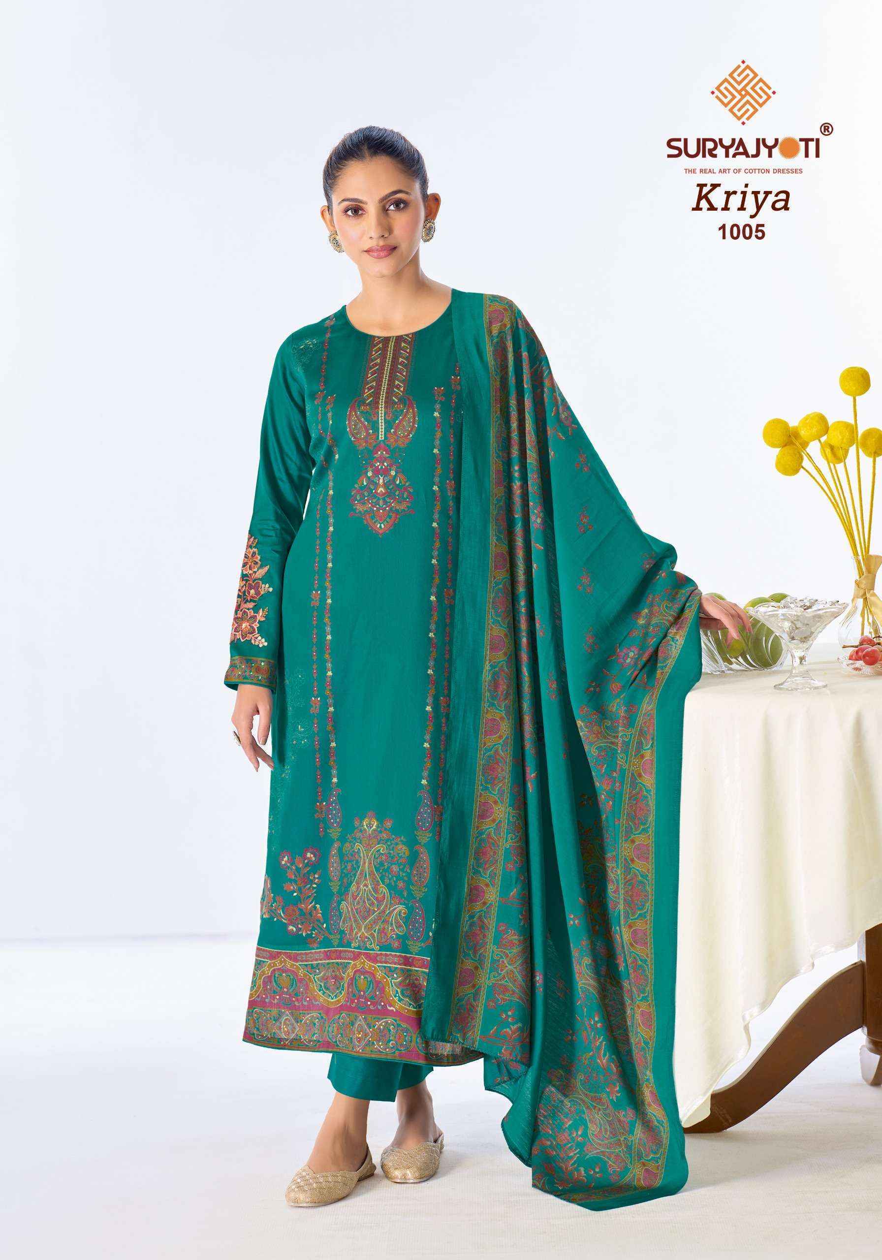 Suryajyoti Kriya Vol 1 Jam Satin Dress Material 6 pcs Catalogue
