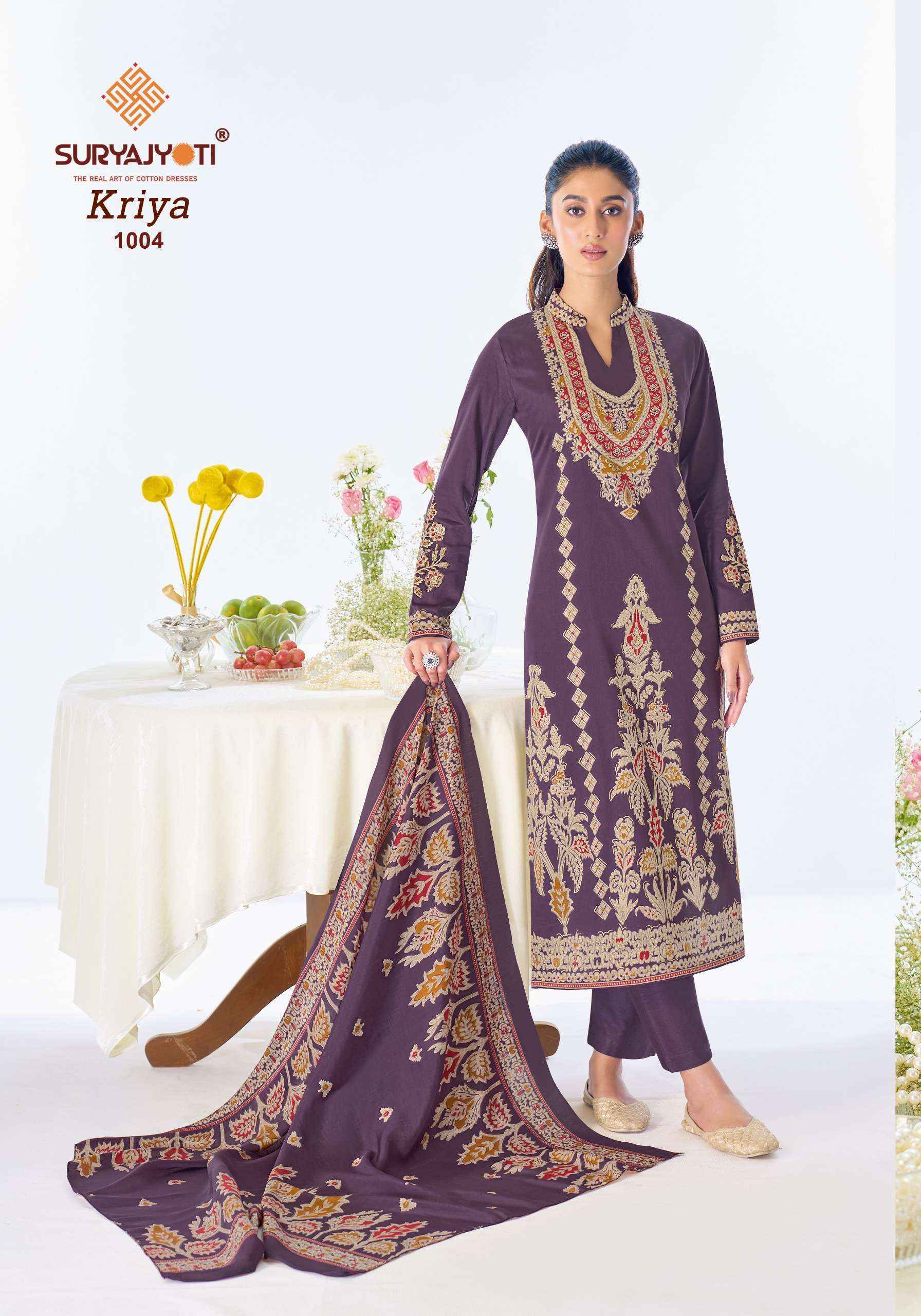 Suryajyoti Kriya Vol 1 Jam Satin Dress Material 6 pcs Catalogue