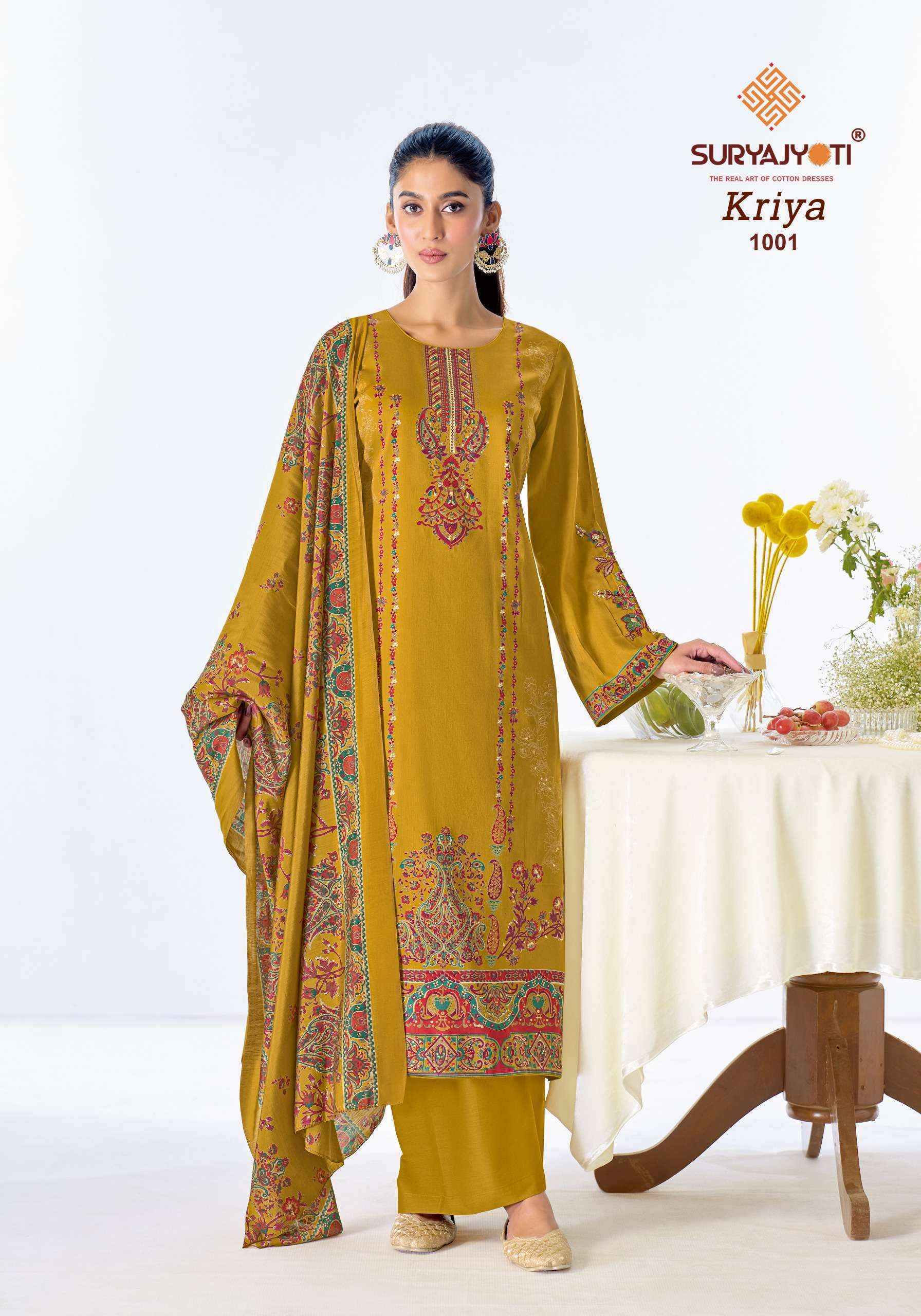 Suryajyoti Kriya Vol 1 Jam Satin Dress Material 6 pcs Catalogue