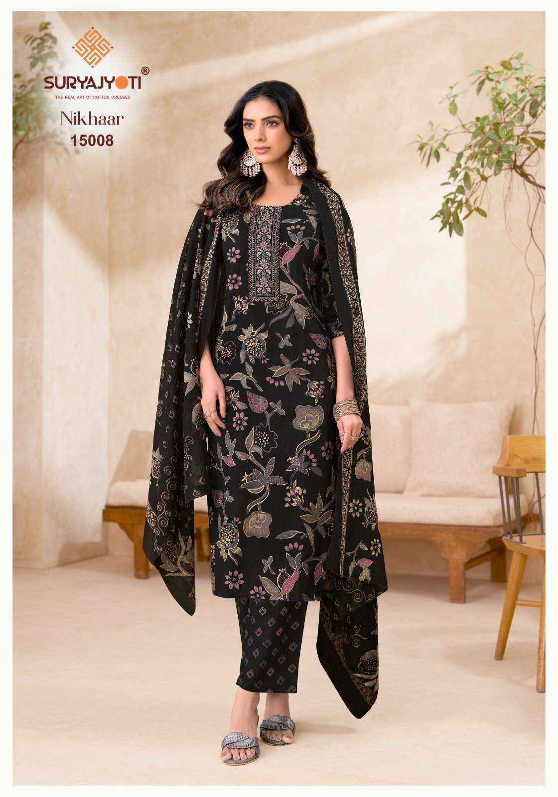 SURYAJYOTI NIKHAAR VOL 15 READY MADE SUITS 10 PCS CATALOG