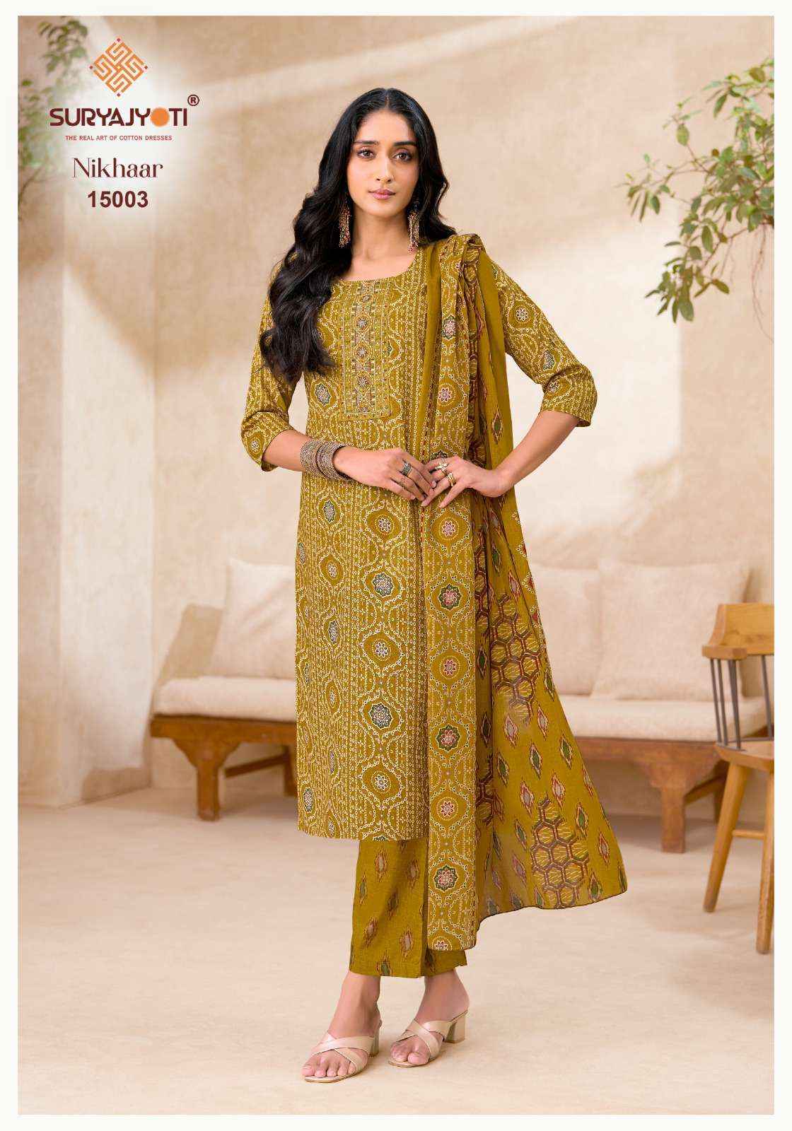 SURYAJYOTI NIKHAAR VOL 15 READY MADE SUITS 10 PCS CATALOG