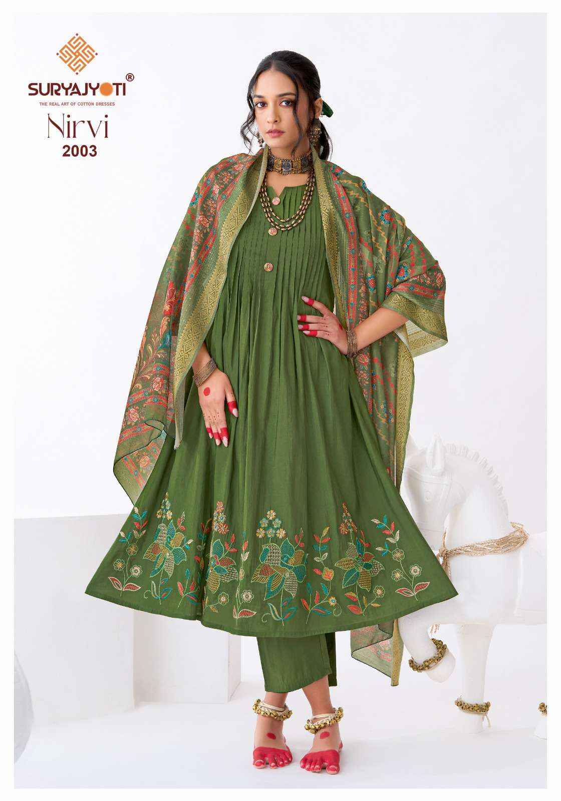 Suryajyoti Nirvi Vol 2 Latest Anarkali Suits Catalog With Price 8 Pcs Set