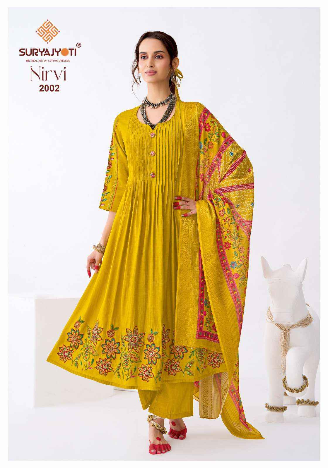 Suryajyoti Nirvi Vol 2 Latest Anarkali Suits Catalog With Price 8 Pcs Set