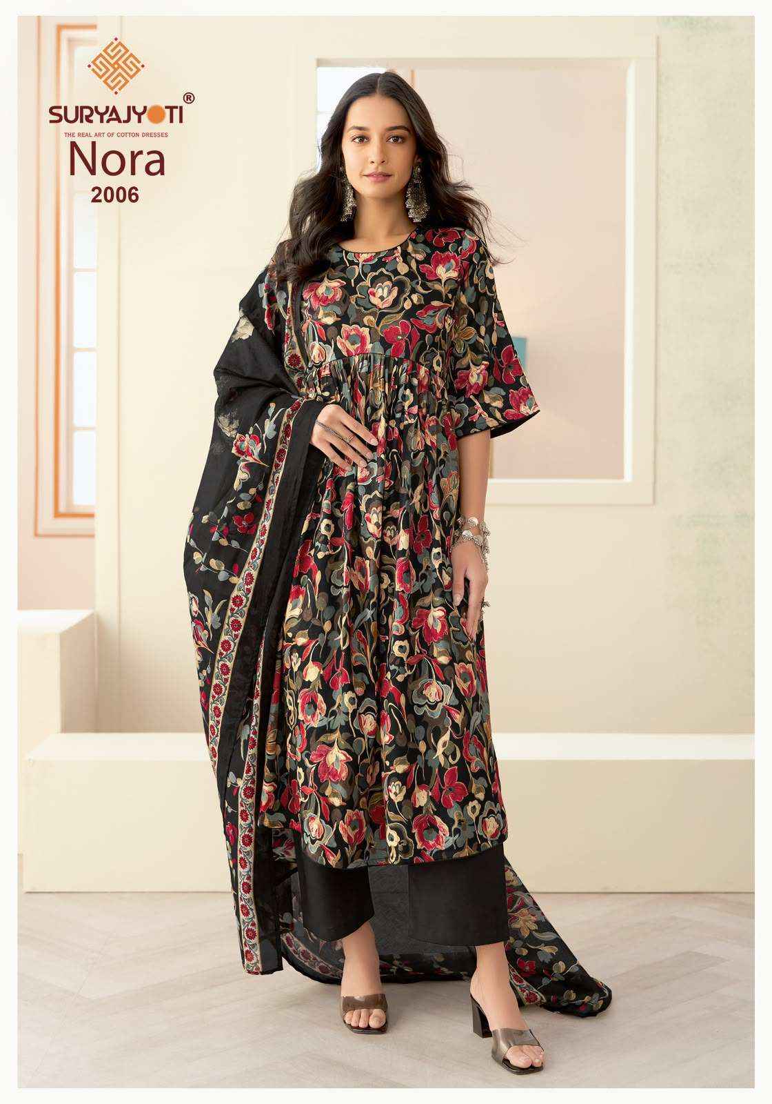 Suryajyoti Nora Vol 2 Printed Satin Salwar Suit Wholesales Best Price 10 Pcs Catalog 