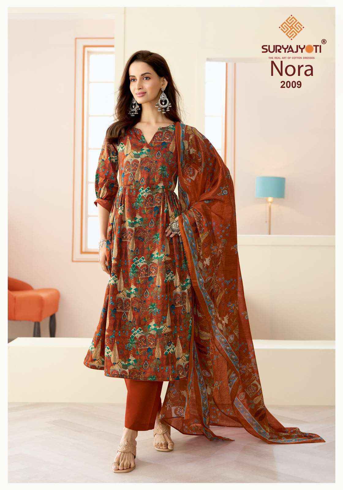 Suryajyoti Nora Vol 2 Printed Satin Salwar Suit Wholesales Best Price 10 Pcs Catalog 