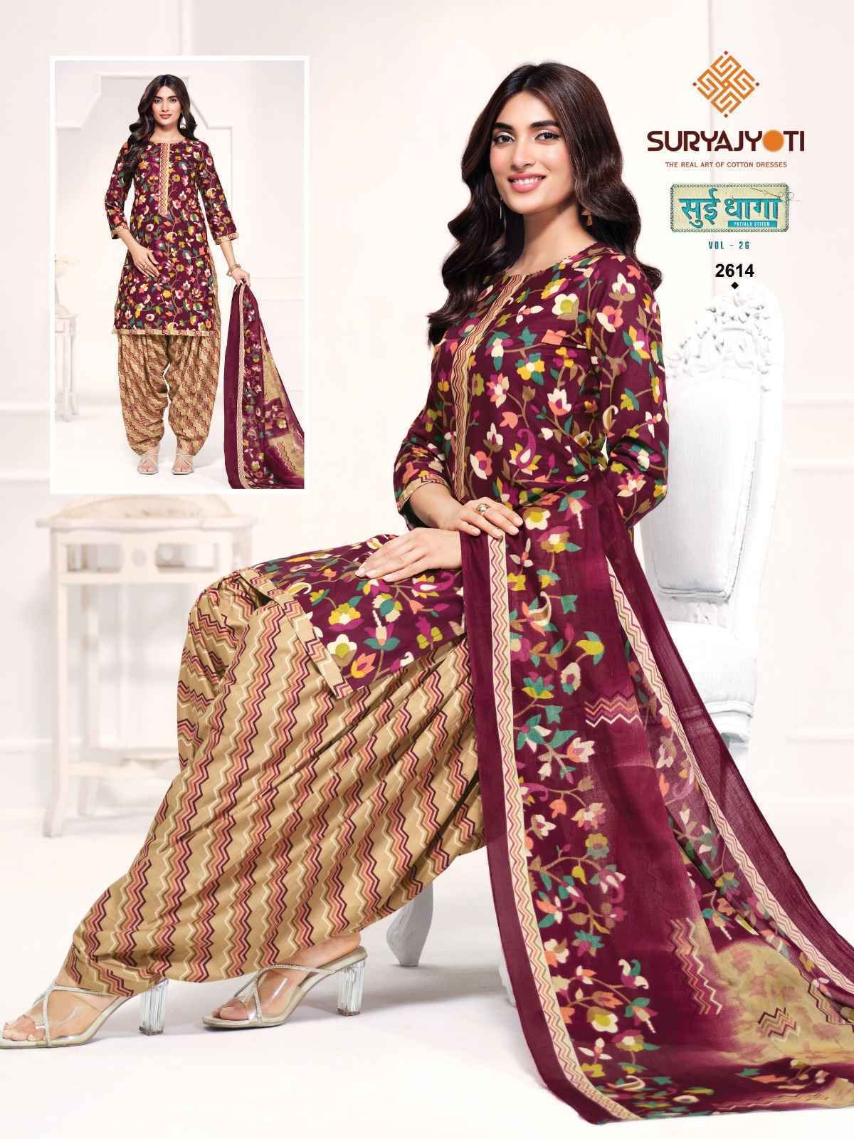 Suryajyoti Sui Dhaga Vol 26 Readymade Cotton Dress 20 Pcs Catalog