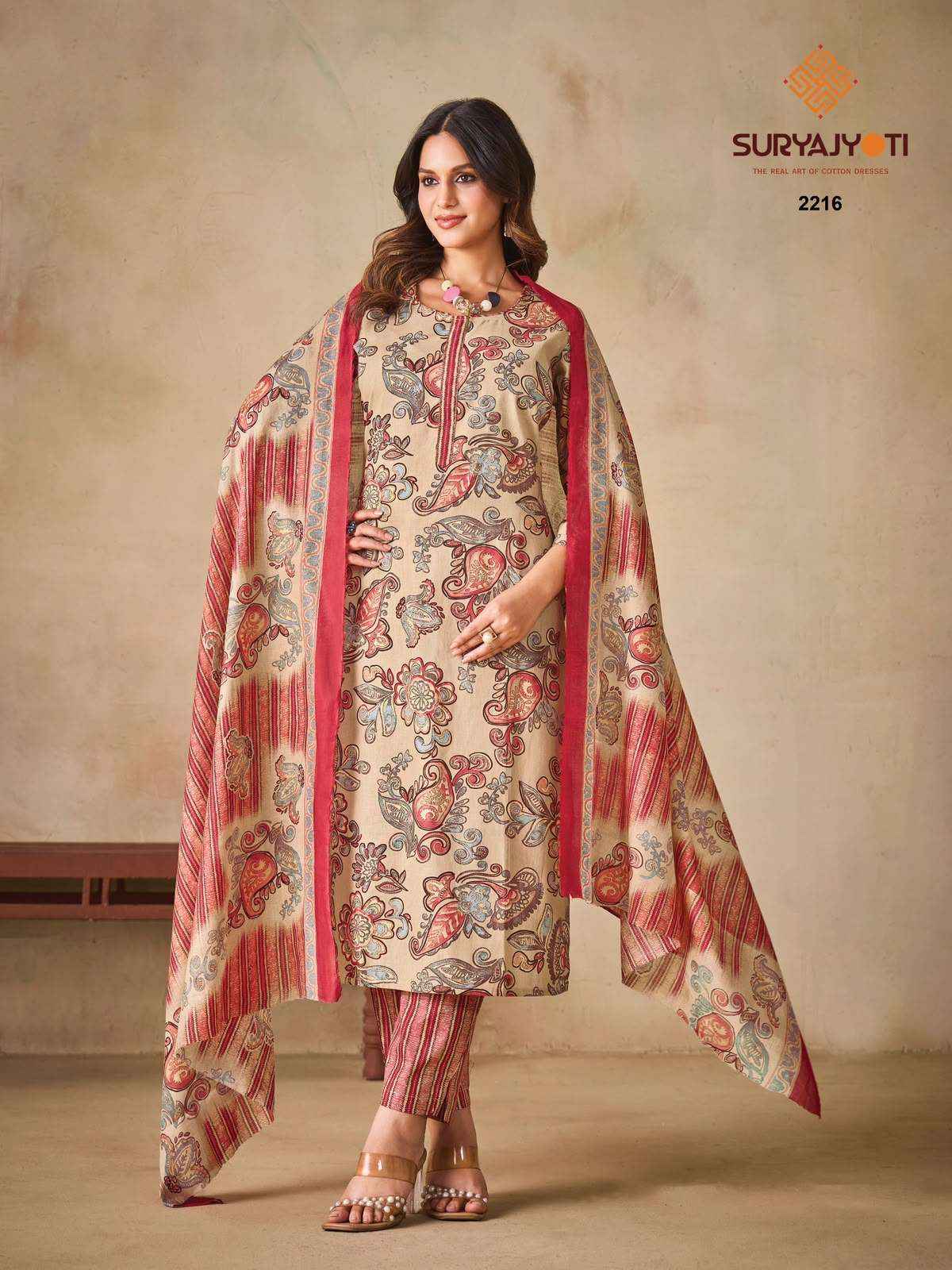 Suryajyoti Zion Cotton Vol 22 Cotton Dress Material 16 Pcs Catalog
