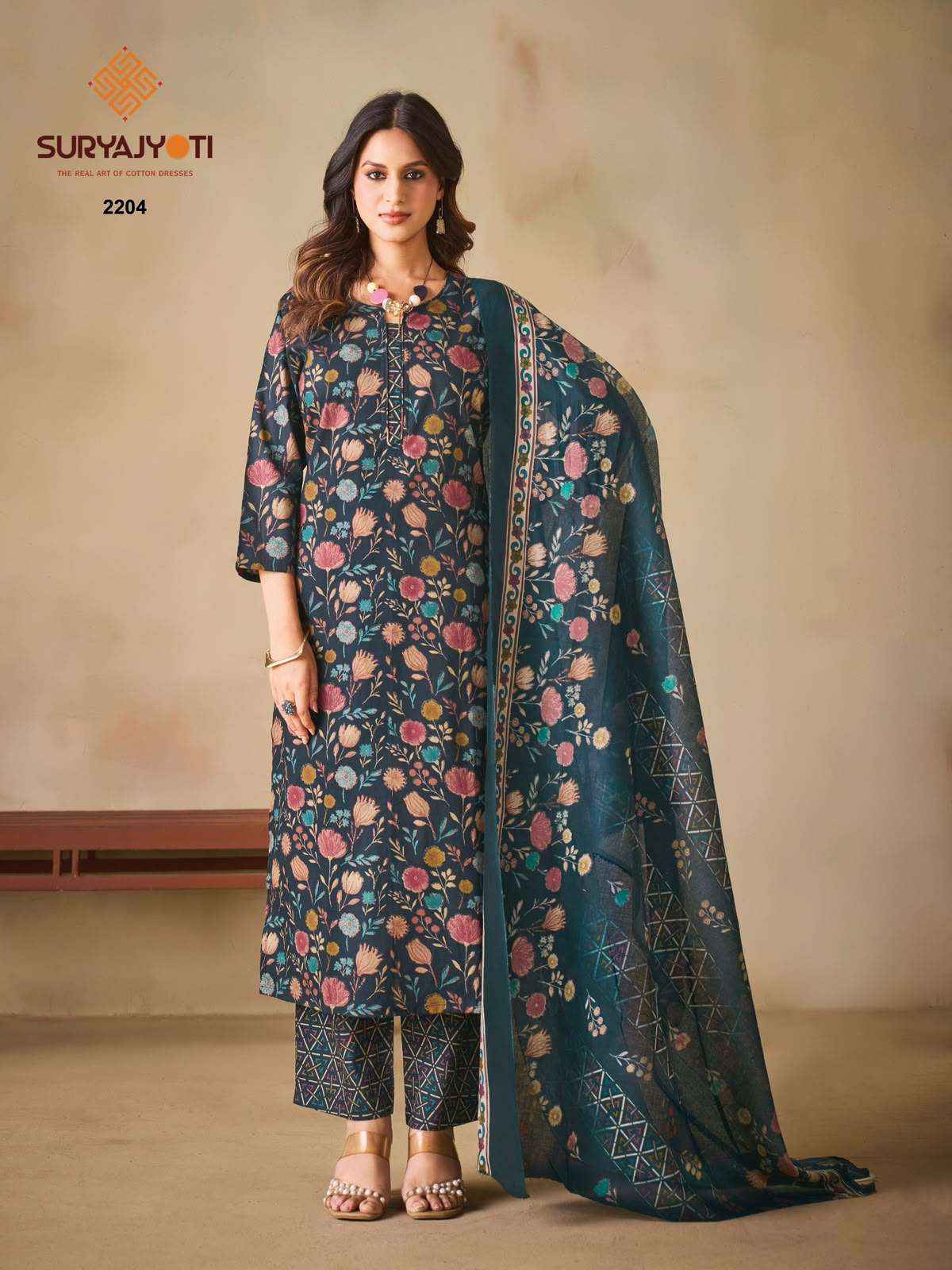 Suryajyoti Zion Cotton Vol 22 Cotton Dress Material 16 Pcs Catalog