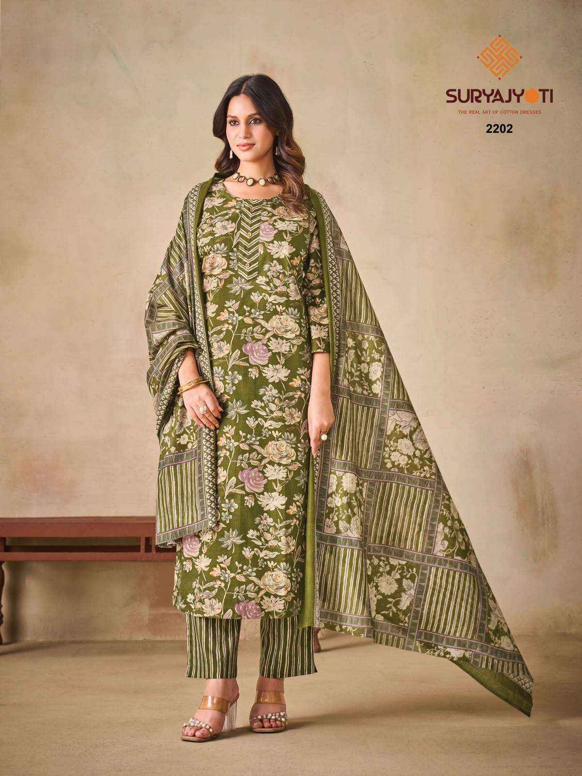 Suryajyoti Zion Cotton Vol 22 Cotton Dress Material 16 Pcs Catalog