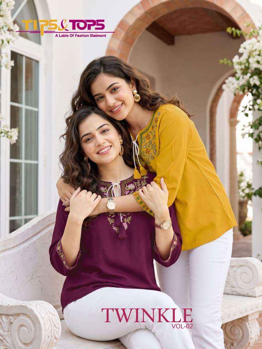 Tips And Tops Twinkle Vol 2 Fancy Western Short Tops 6 Pcs Catalog 