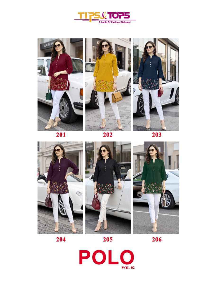 Tips & Tops PoloVol 2 Rayon Weastern Top 6 pcs Catalog