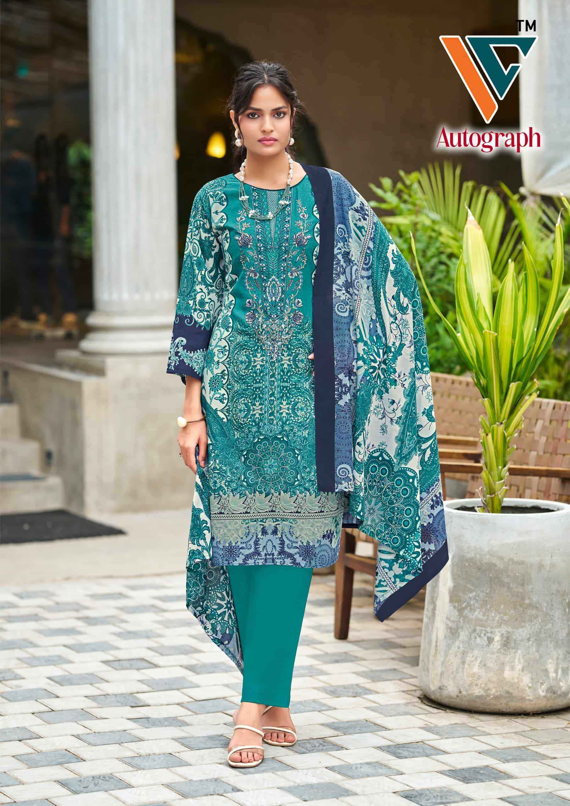 Vandana Fashion Autograph Vol 1 Dress Material 8 Pcs Catalog