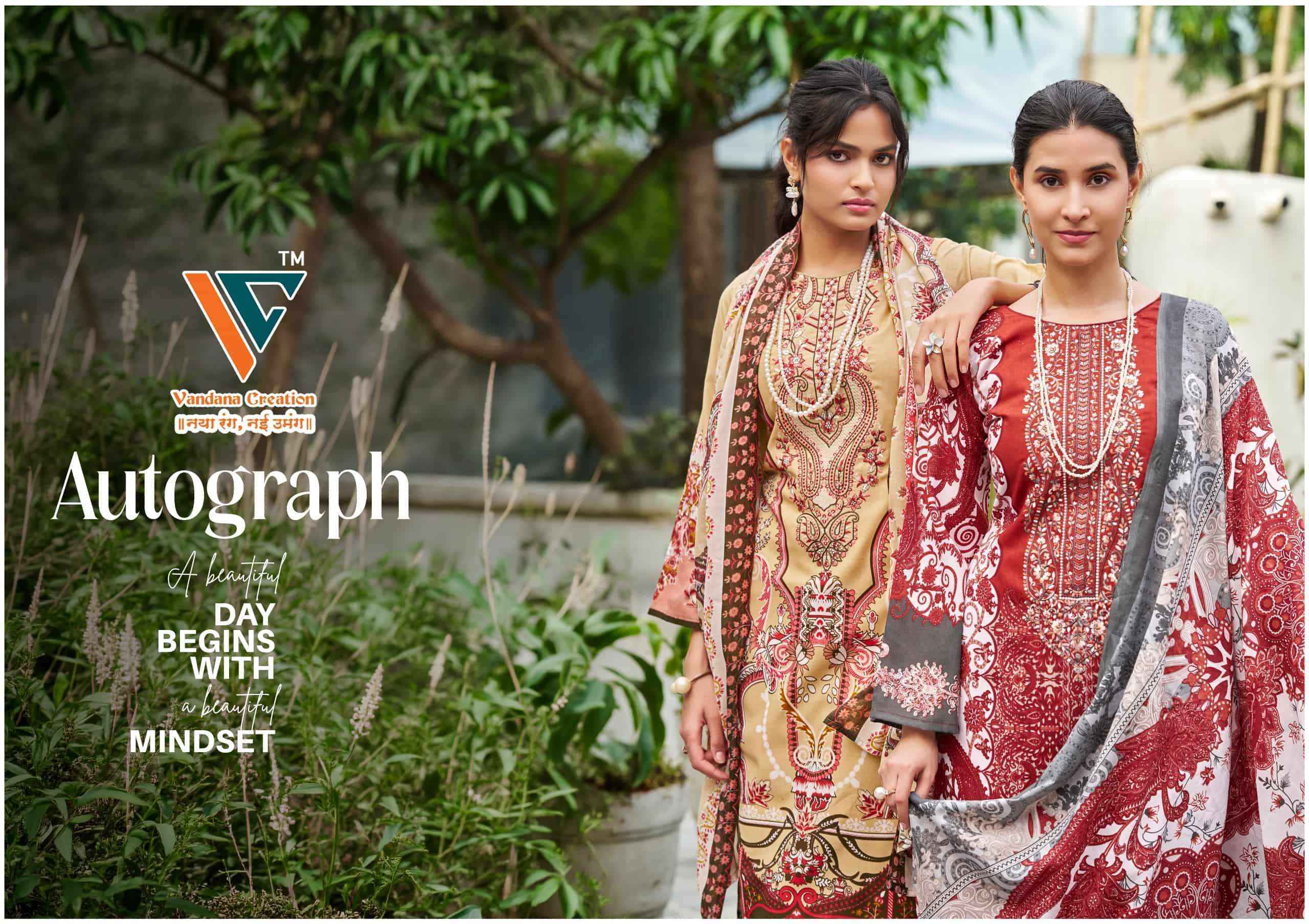 Vandana Fashion Autograph Vol 1 Dress Material 8 Pcs Catalog