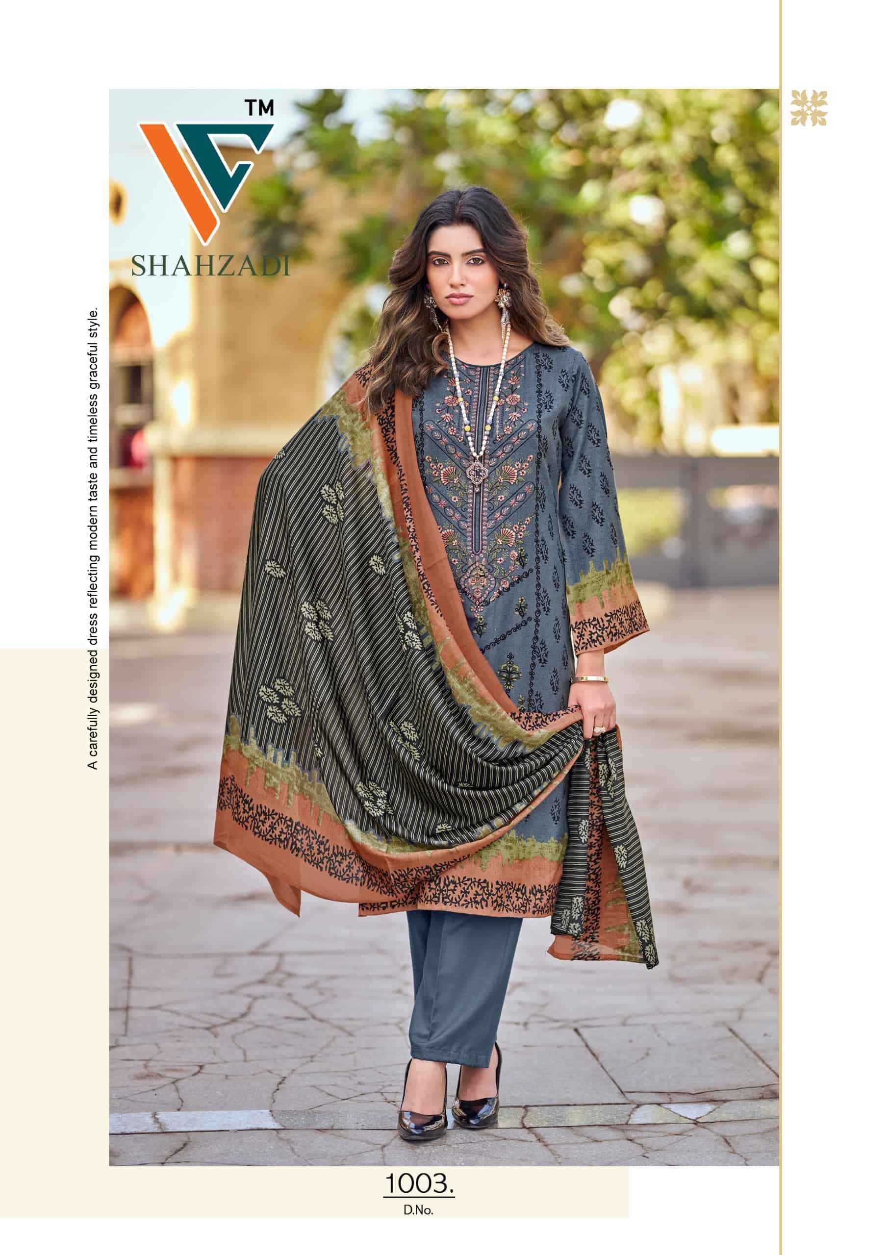 Vandana Fashion Shahzadi Vol 10 Printed Cotton Dress Material 8 Pcs Catalog 