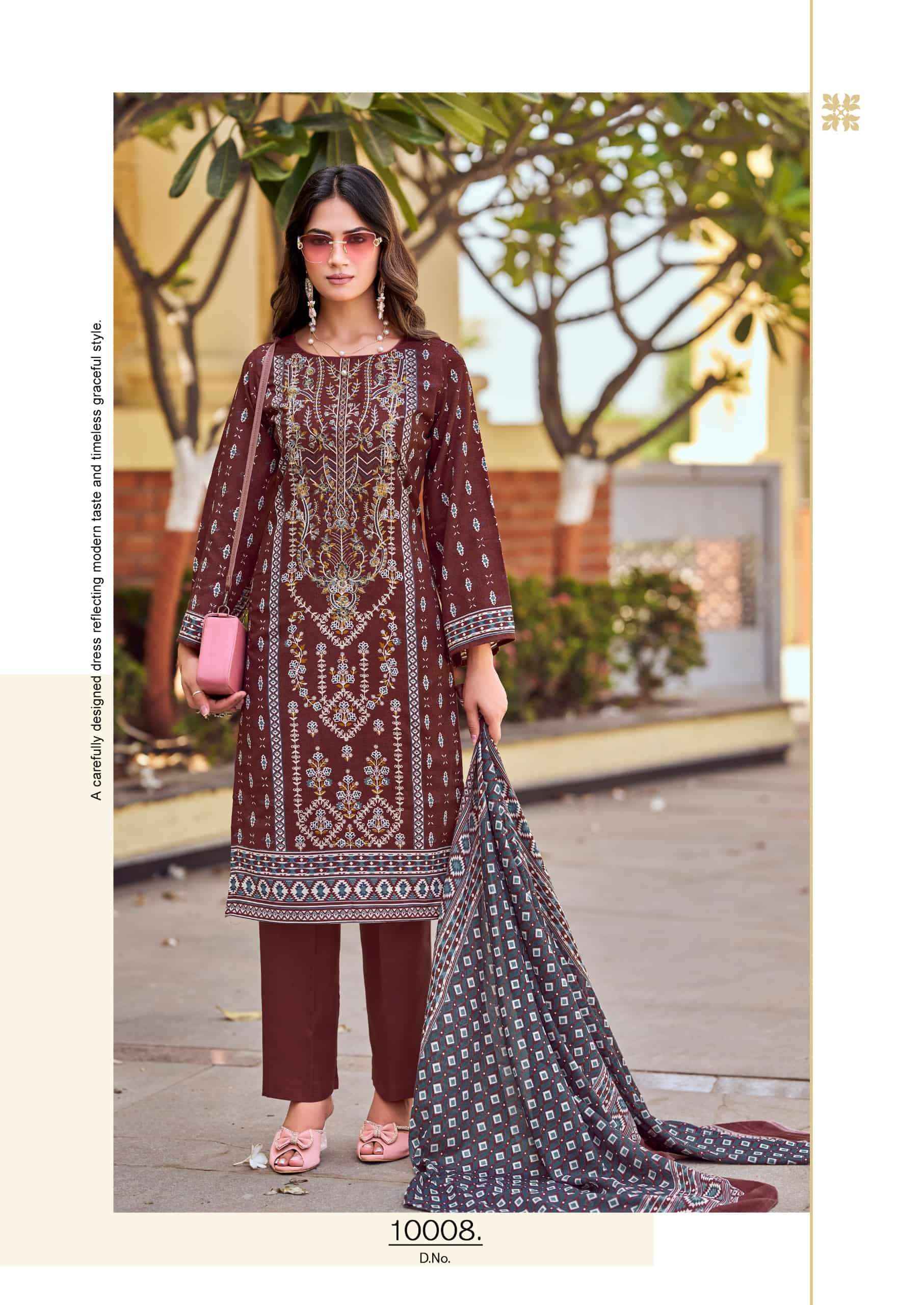 Vandana Fashion Shahzadi Vol 10 Printed Cotton Dress Material 8 Pcs Catalog 