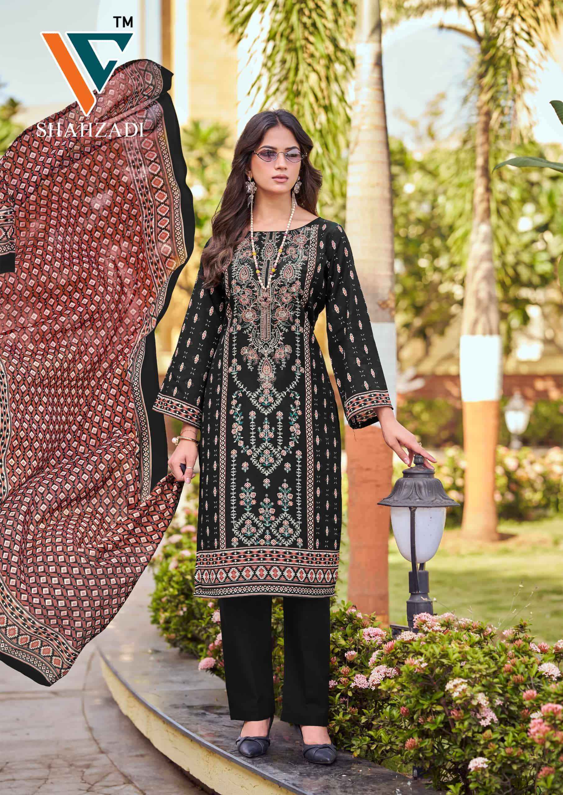 Vandana Fashion Shahzadi Vol 10 Printed Cotton Dress Material 8 Pcs Catalog 