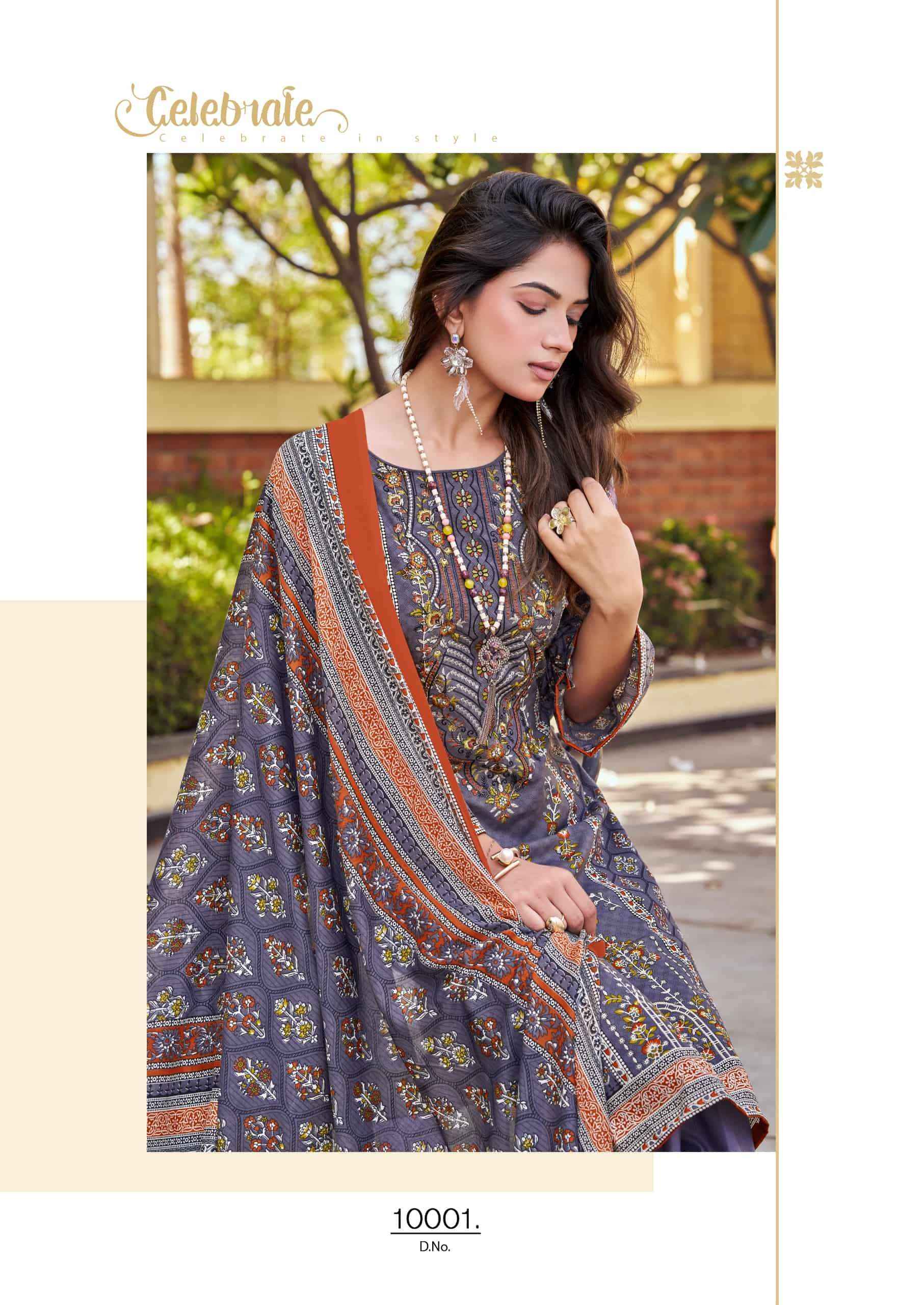 Vandana Fashion Shahzadi Vol 10 Printed Cotton Dress Material 8 Pcs Catalog 