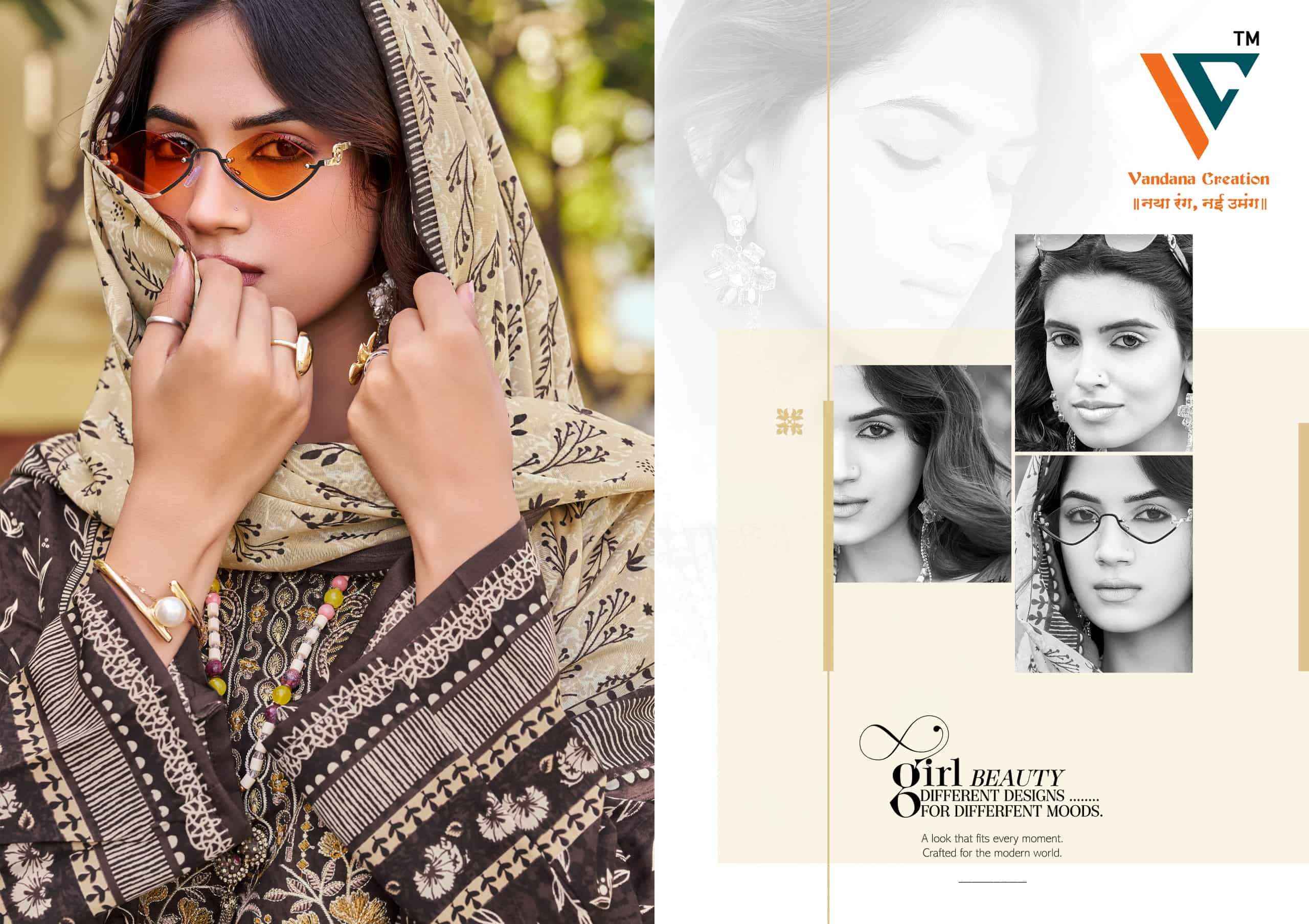 Vandana Fashion Shahzadi Vol 10 Printed Cotton Dress Material 8 Pcs Catalog 