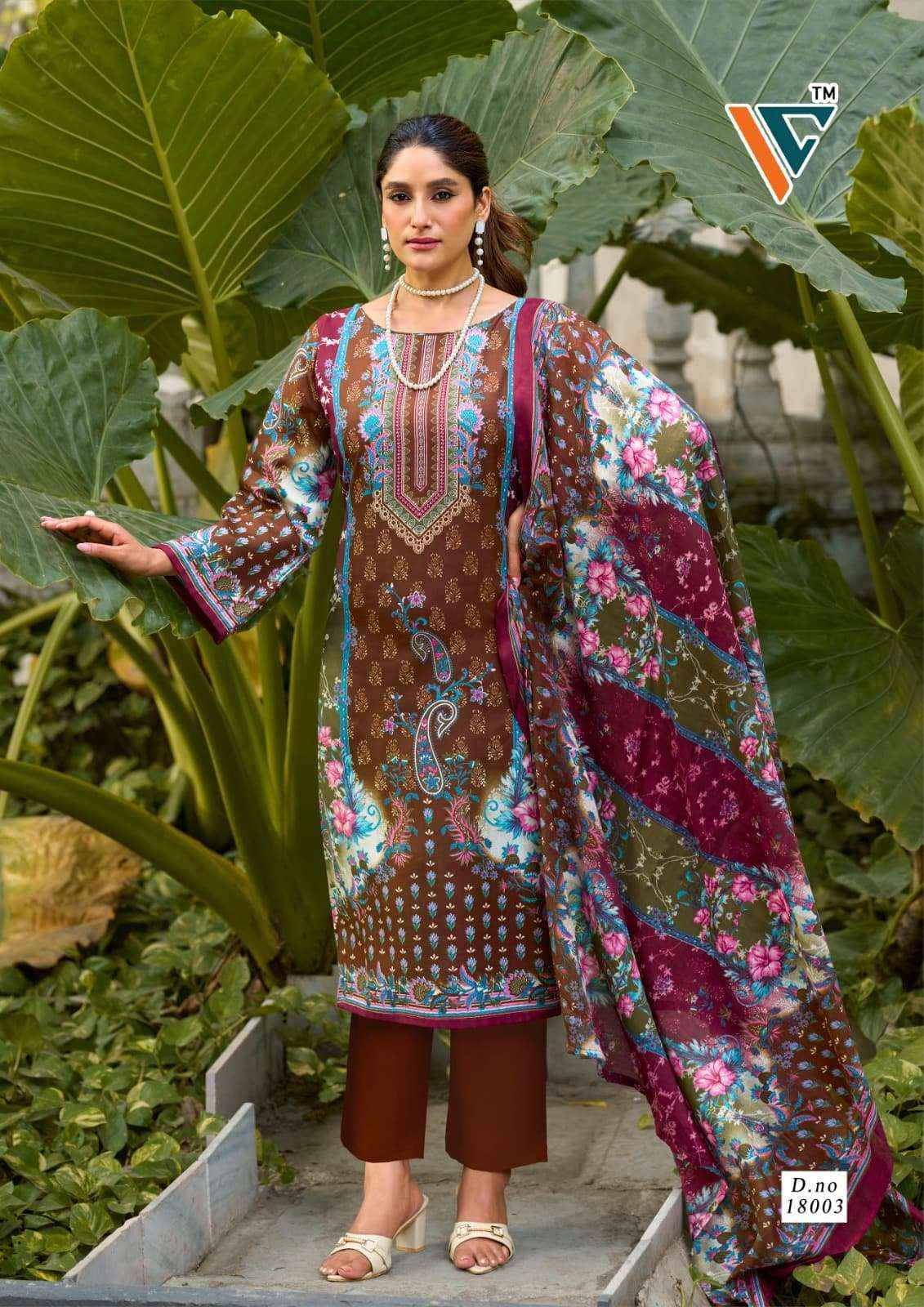 Vandana Nazakat Vol 18 Cotton Dress Material 8 Pcs Catalog