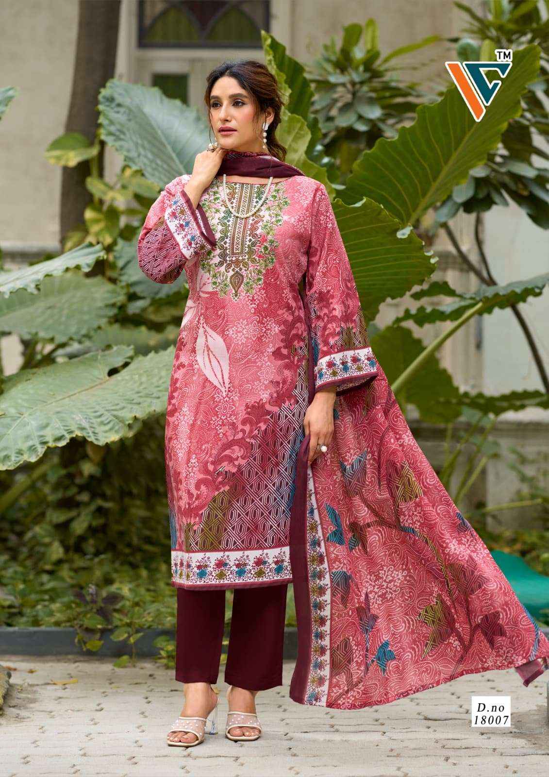 Vandana Nazakat Vol 18 Cotton Dress Material 8 Pcs Catalog
