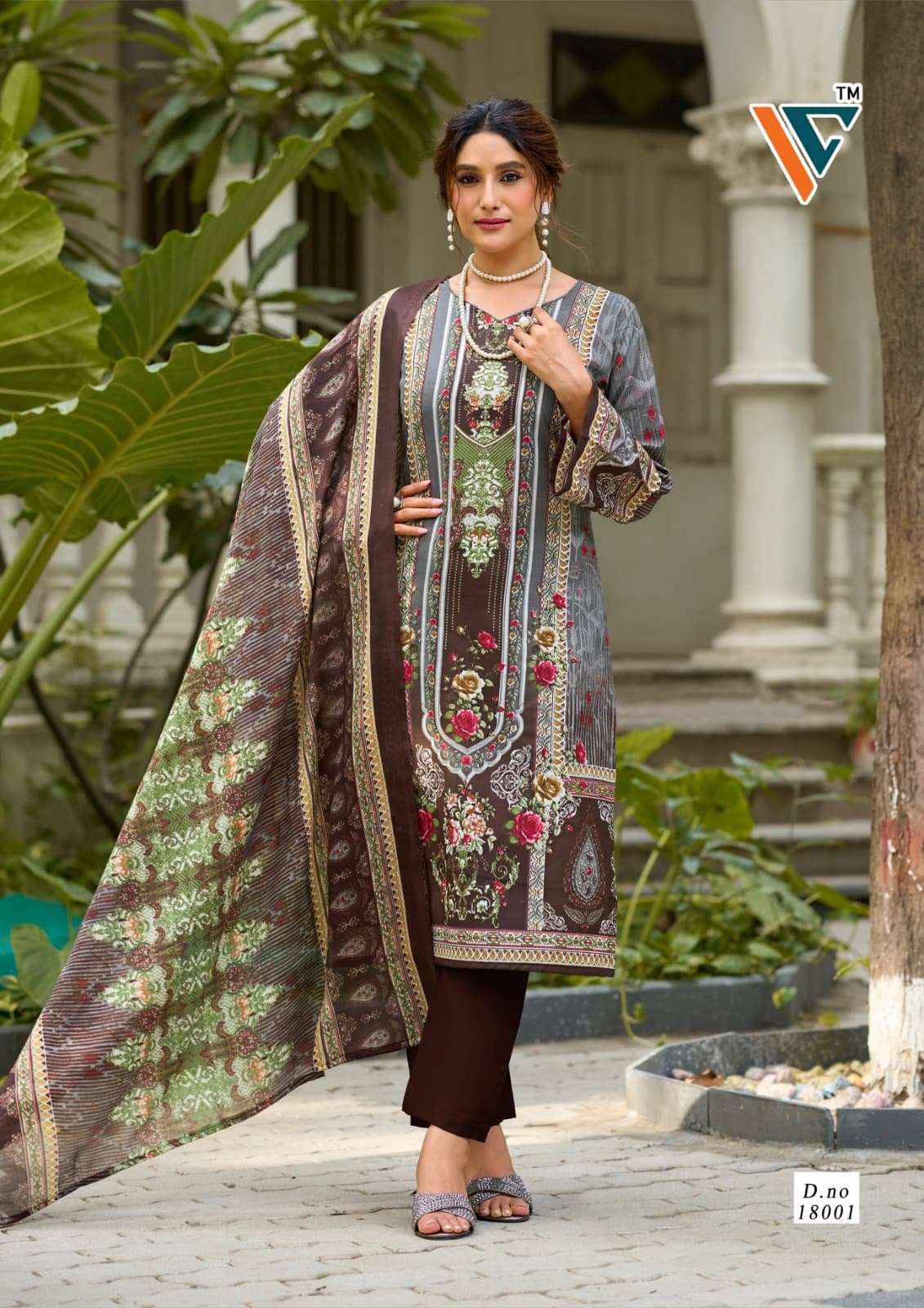Vandana Nazakat Vol 18 Cotton Dress Material 8 Pcs Catalog
