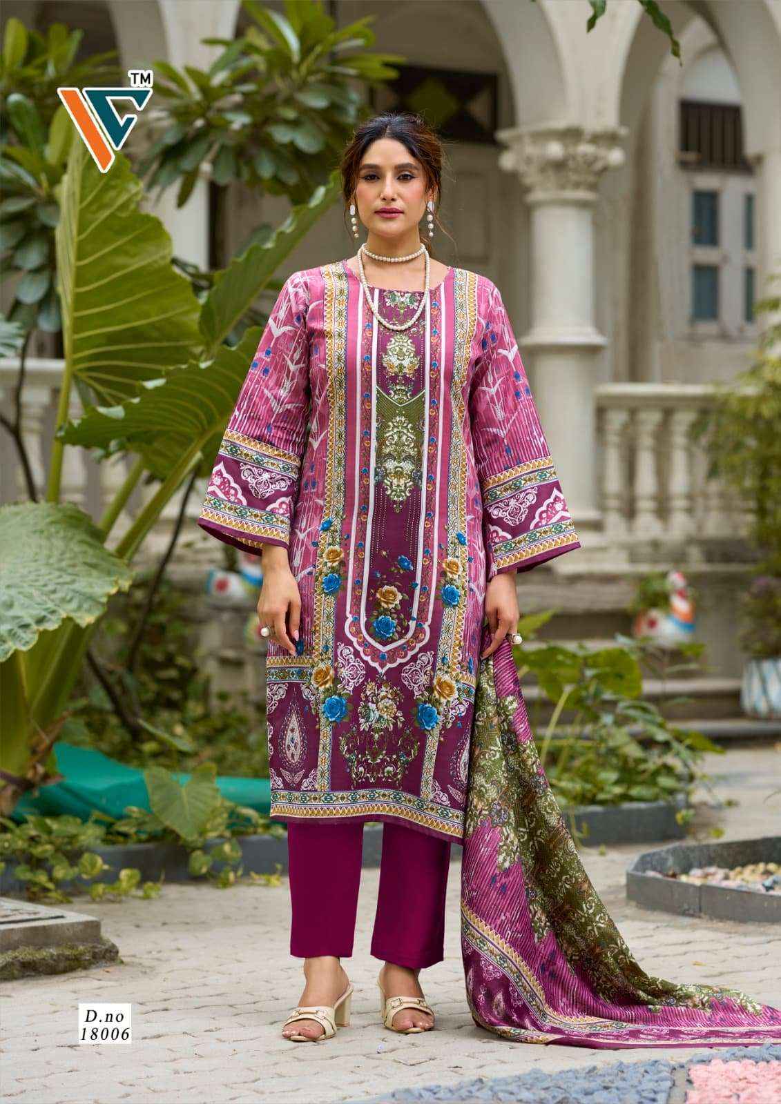 Vandana Nazakat Vol 18 Cotton Dress Material 8 Pcs Catalog