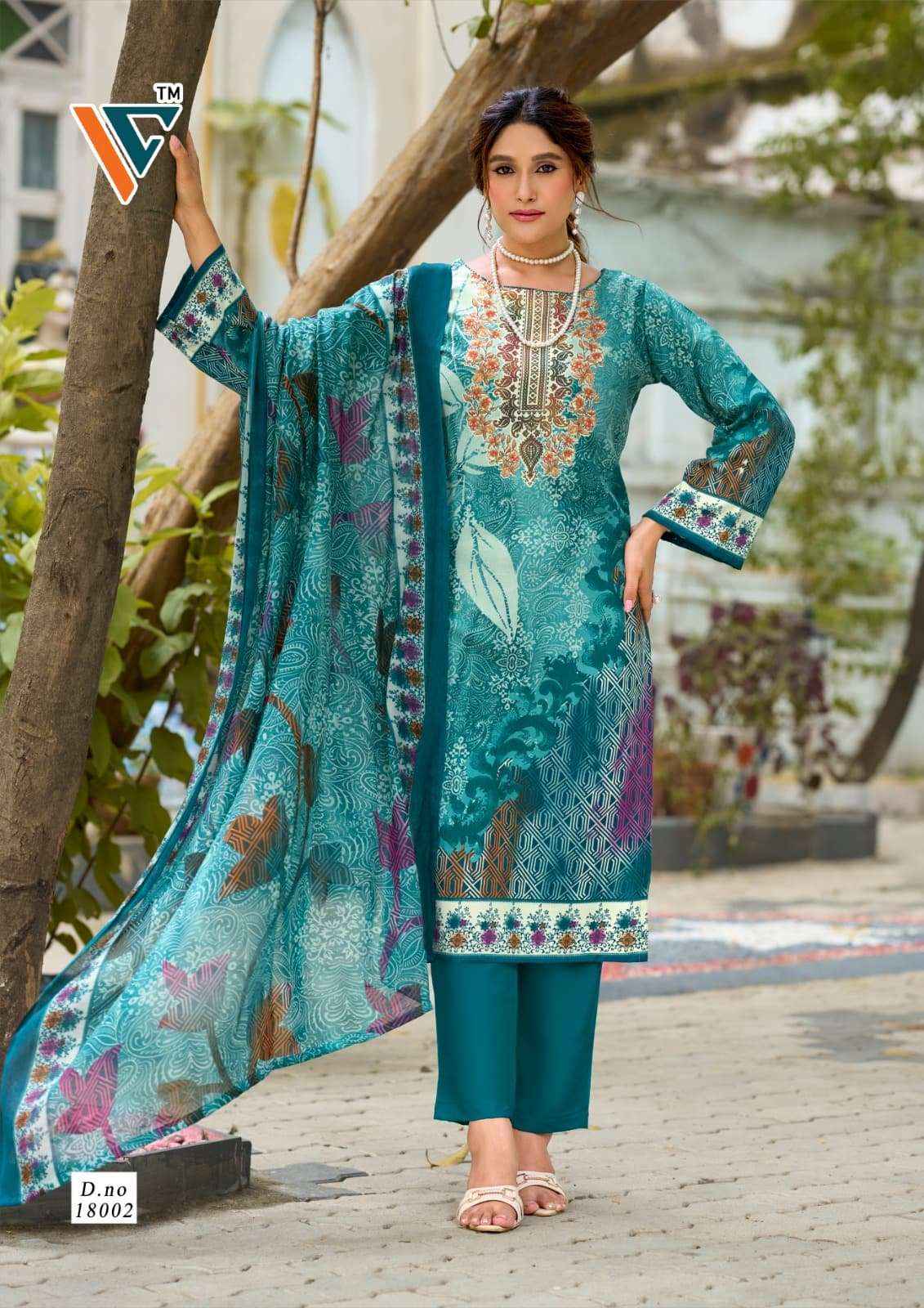 Vandana Nazakat Vol 18 Cotton Dress Material 8 Pcs Catalog