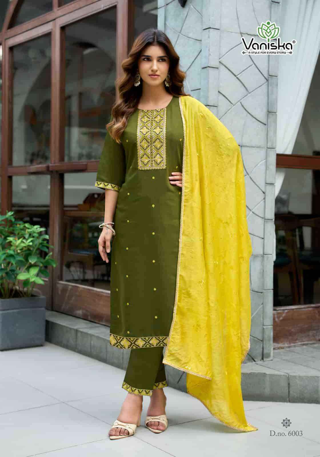 Vaniska Fiza Vol 6 Premium Designs 3 Piece Dress  6 Pcs Catalog 