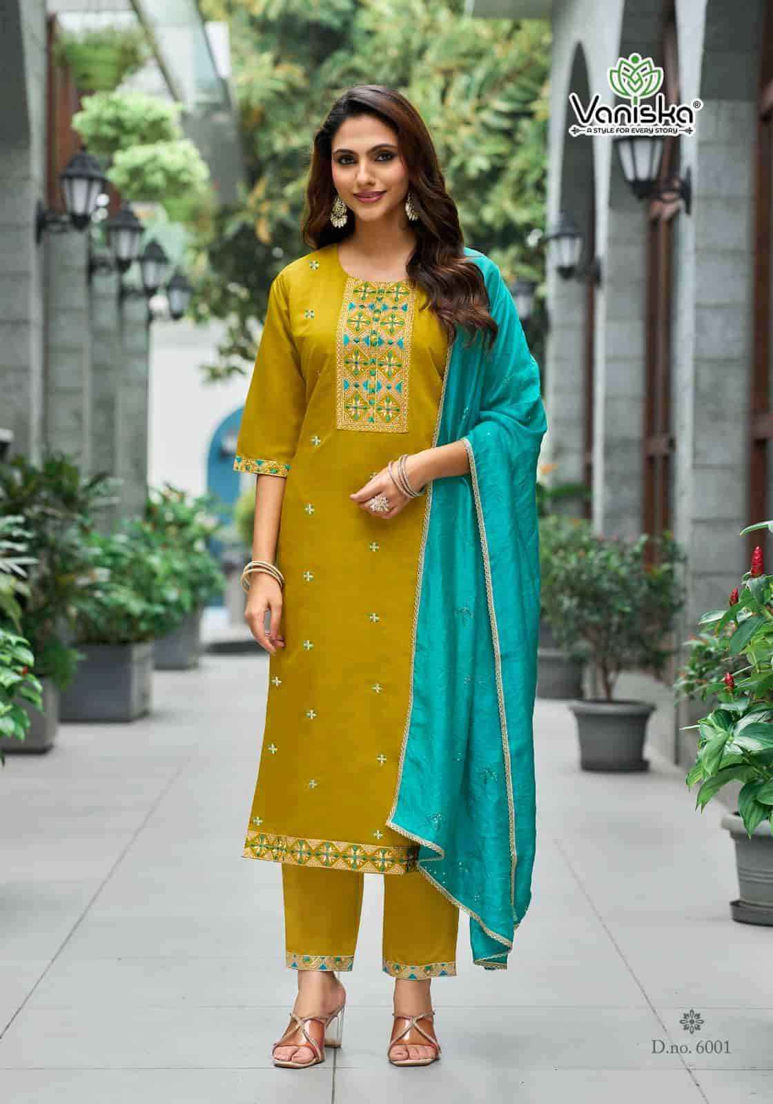Vaniska Fiza Vol 6 Premium Designs 3 Piece Dress  6 Pcs Catalog 