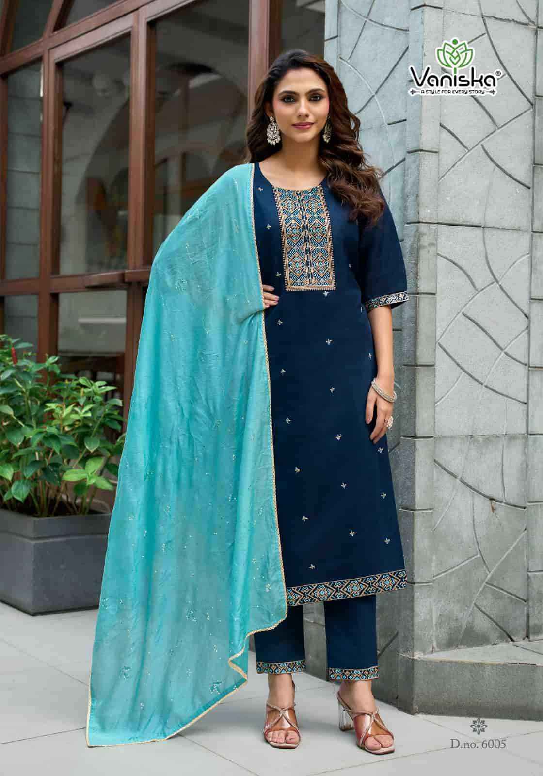 Vaniska Fiza Vol 6 Premium Designs 3 Piece Dress  6 Pcs Catalog 