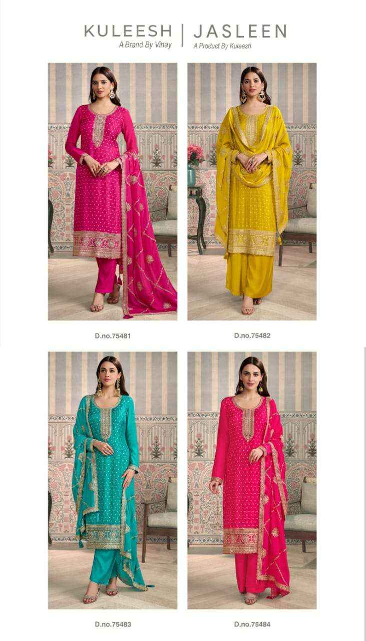 Vinay Fashion Kuleesh Jasleen Designer Dress Material 4 Pcs Catalog 