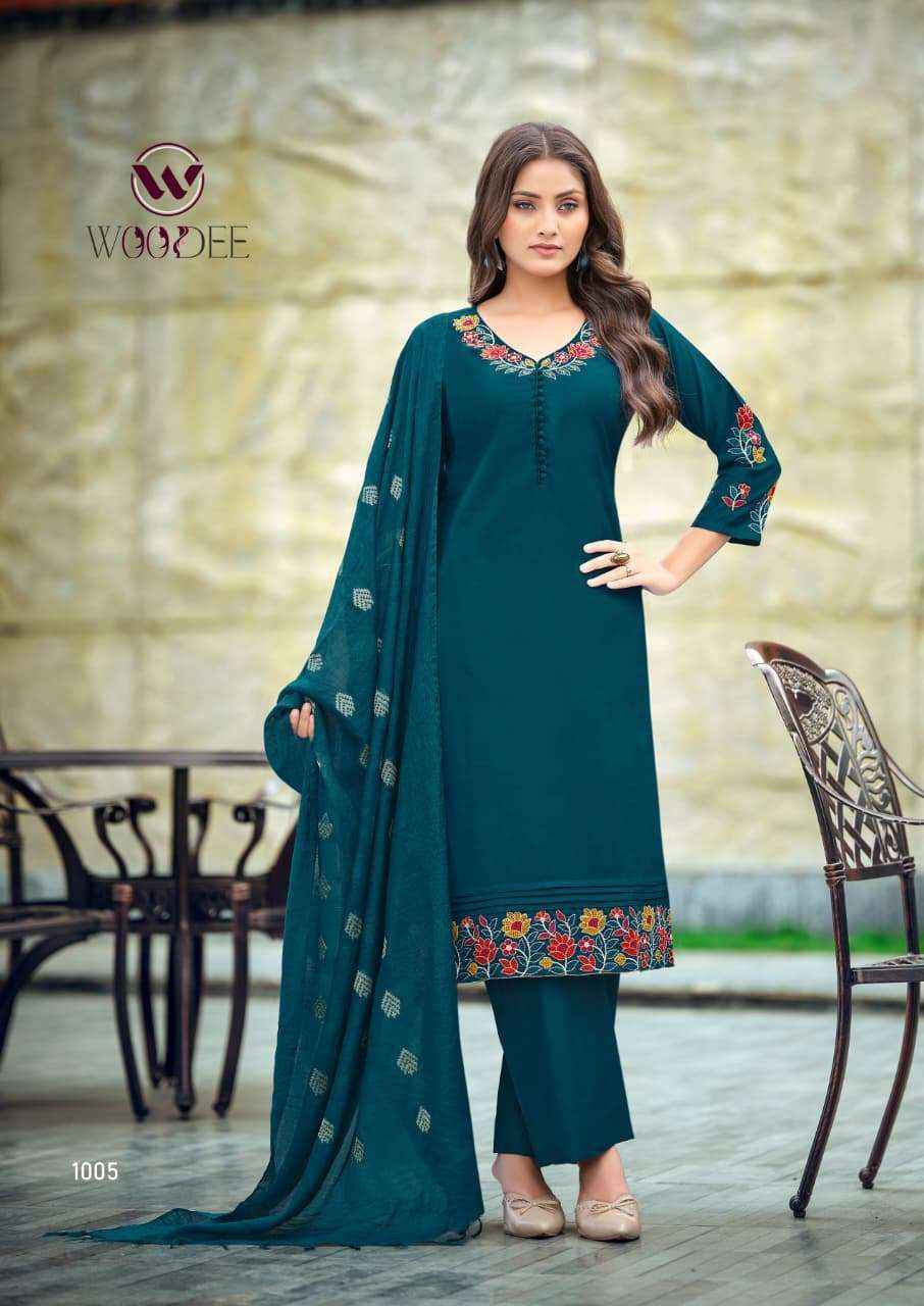 WOODEE TANISHA VOL 2 VISCOSE READYMADE SUITS 6 PCS CATALOG