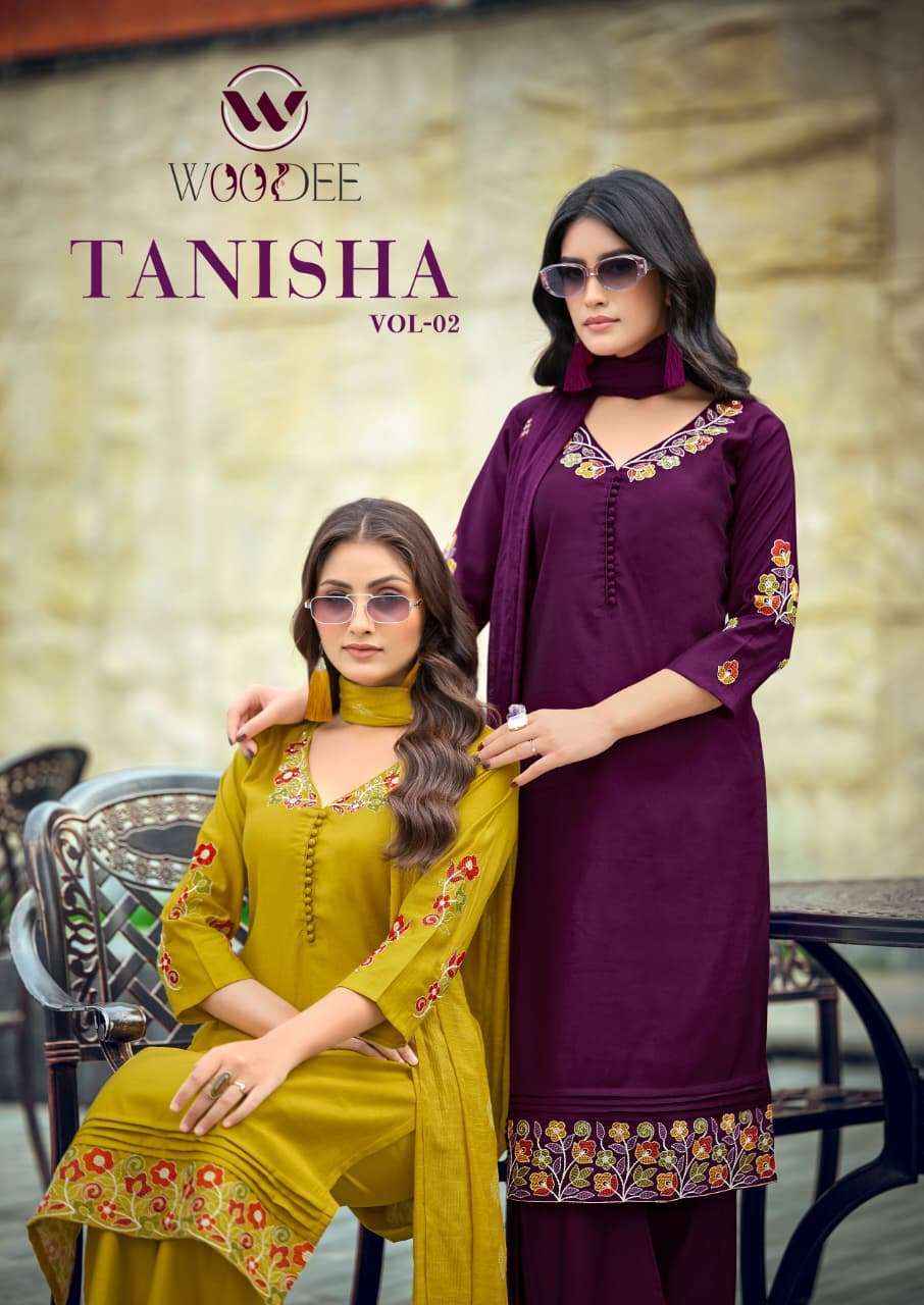 WOODEE TANISHA VOL 2 VISCOSE READYMADE SUITS 6 PCS CATALOG