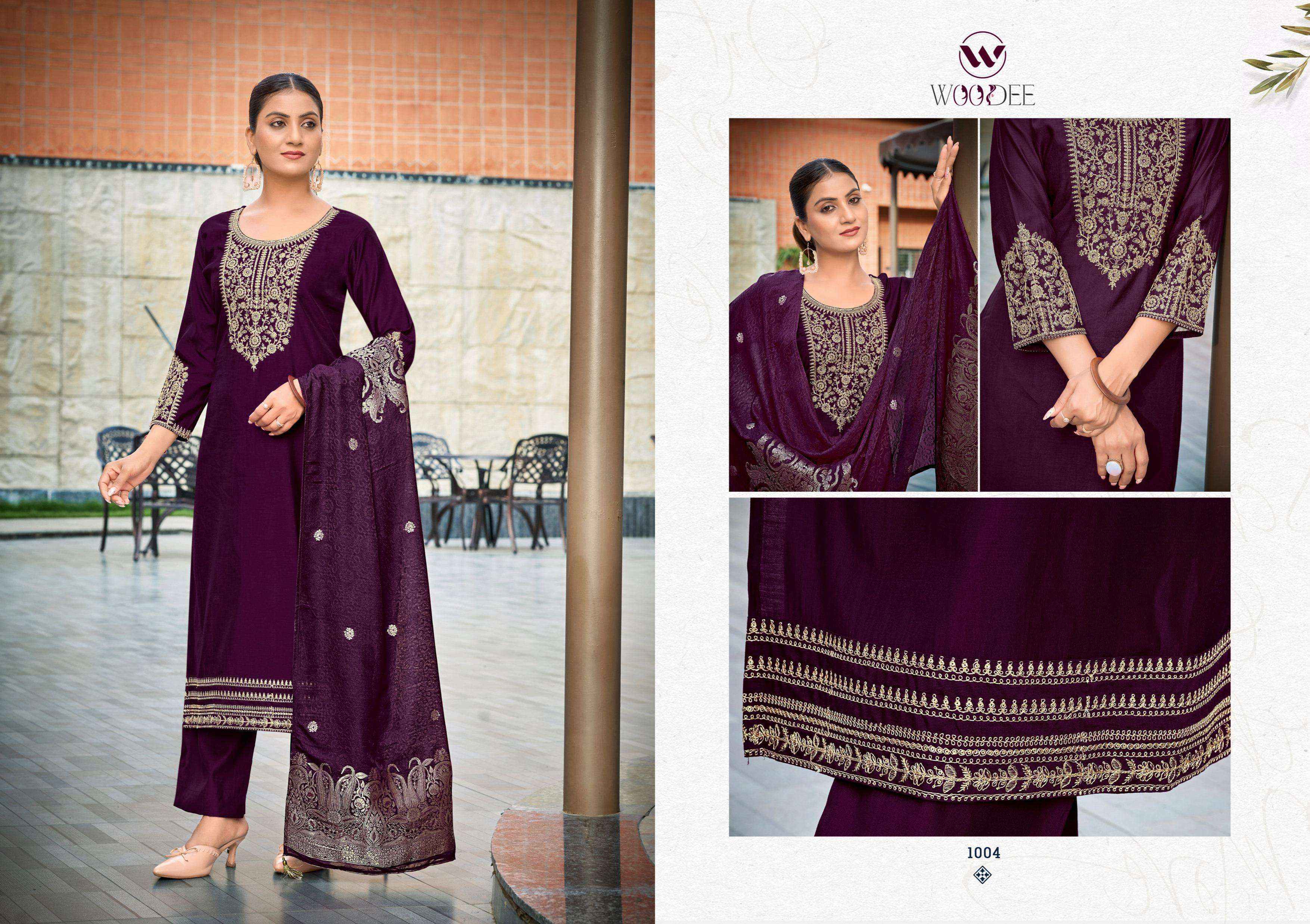 WOODEE VEDA VOL 2 VISCOSE READYMADE SUITS 6 PCS CATALOG