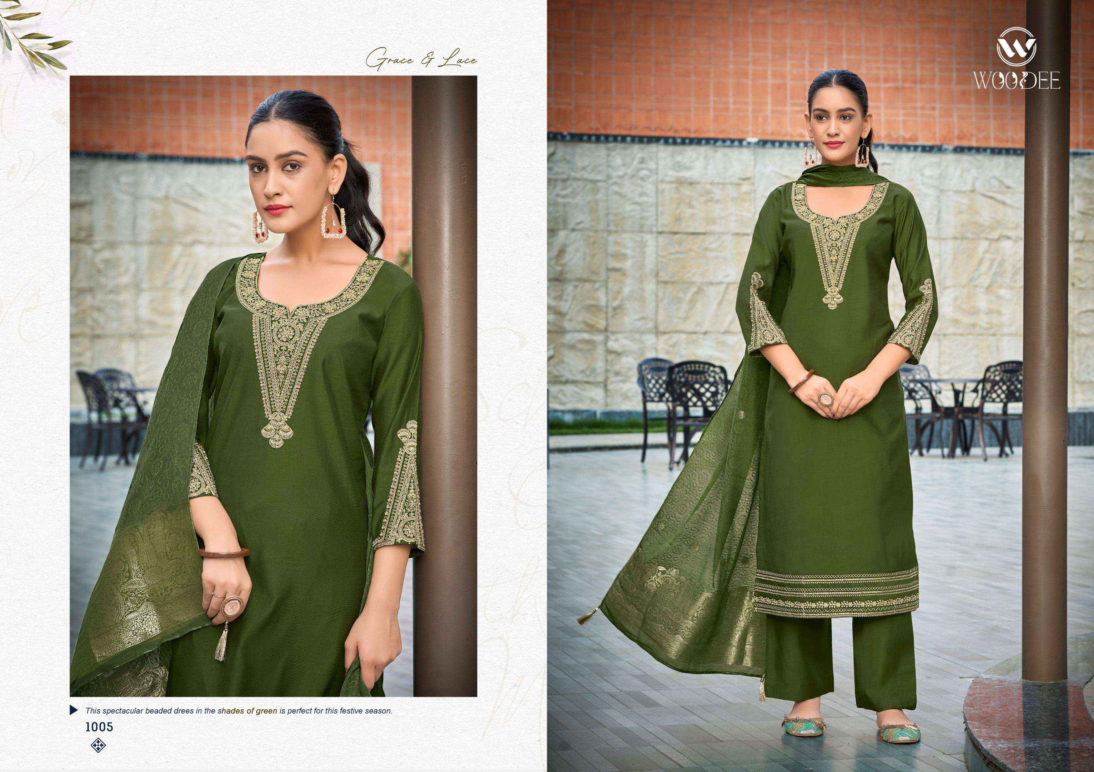 WOODEE VEDA VOL 2 VISCOSE READYMADE SUITS 6 PCS CATALOG
