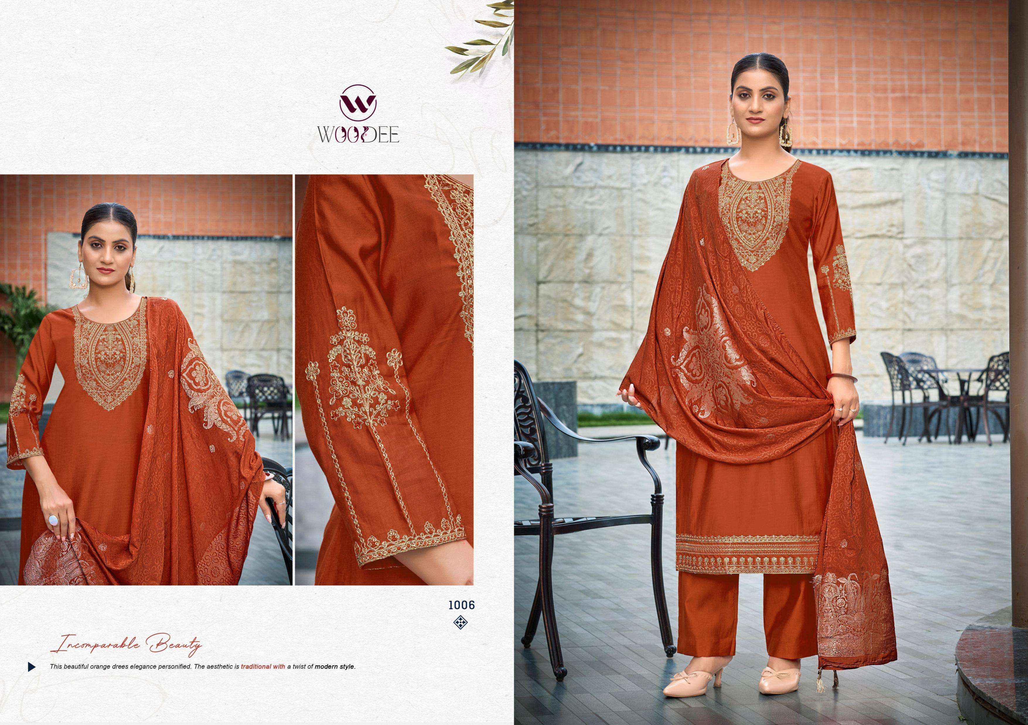 WOODEE VEDA VOL 2 VISCOSE READYMADE SUITS 6 PCS CATALOG