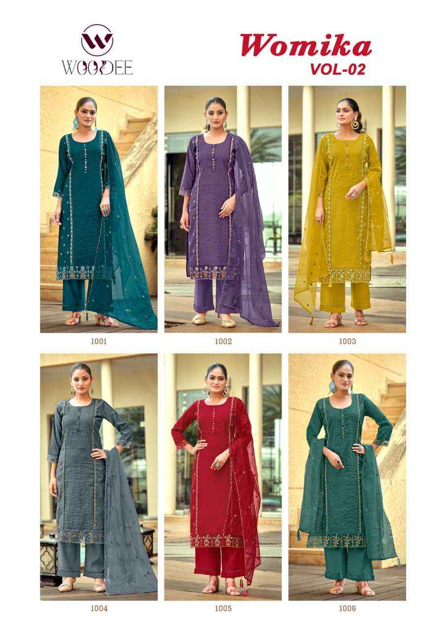 Woodee Womika Vol 2 Designs Readymade suits 6 Pcs Catalog With Wholesale Price