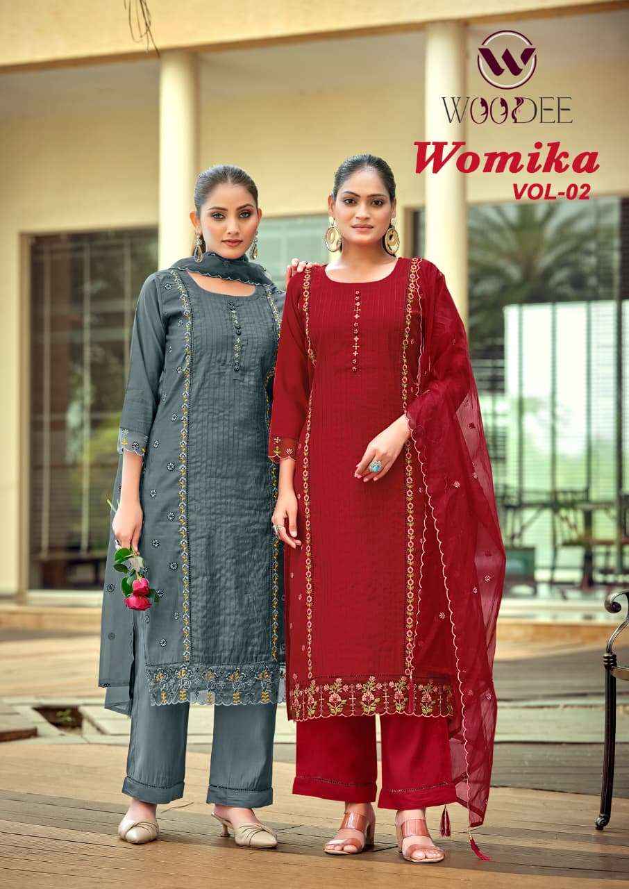 Woodee Womika Vol 2 Designs Readymade suits 6 Pcs Catalog With Wholesale Price