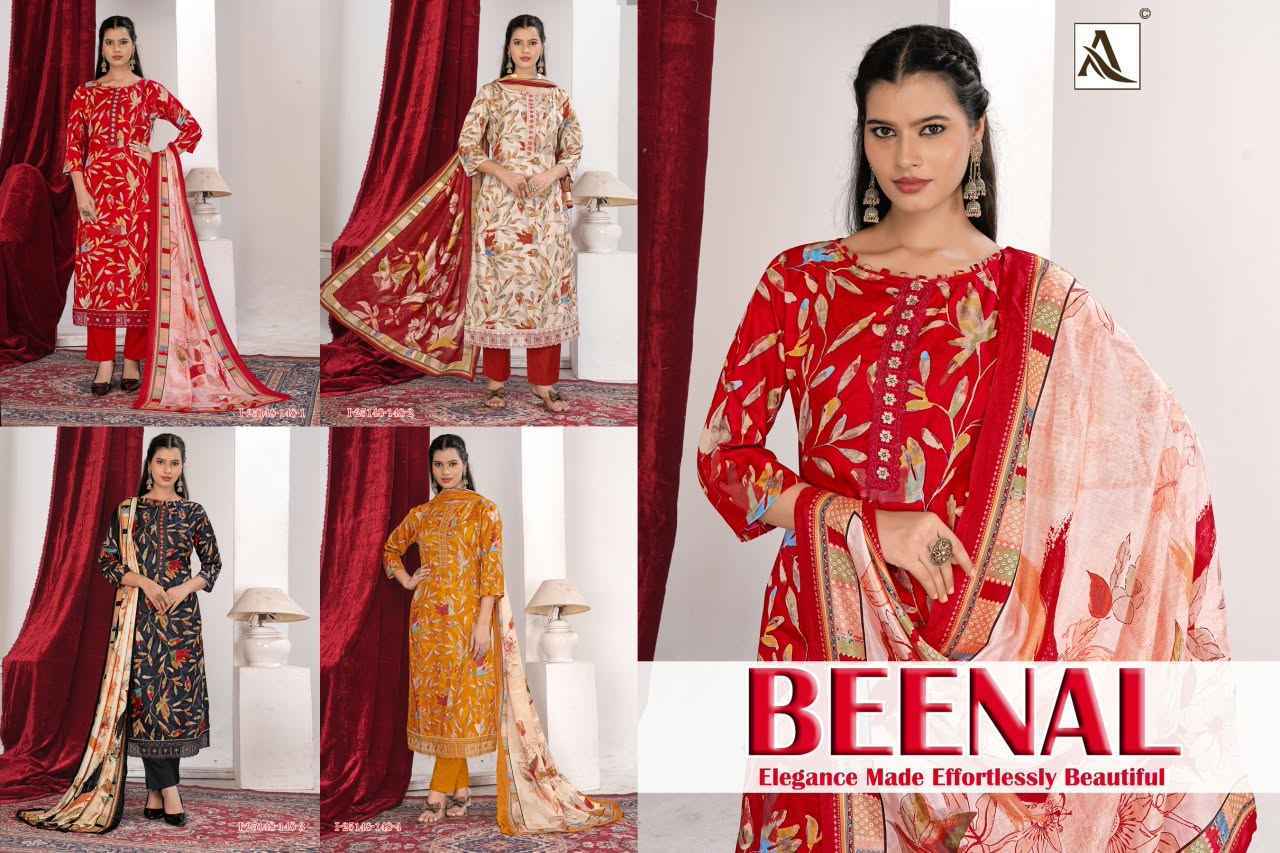 Alok Beenal Zam Dress Material 4 Pcs Catalog 