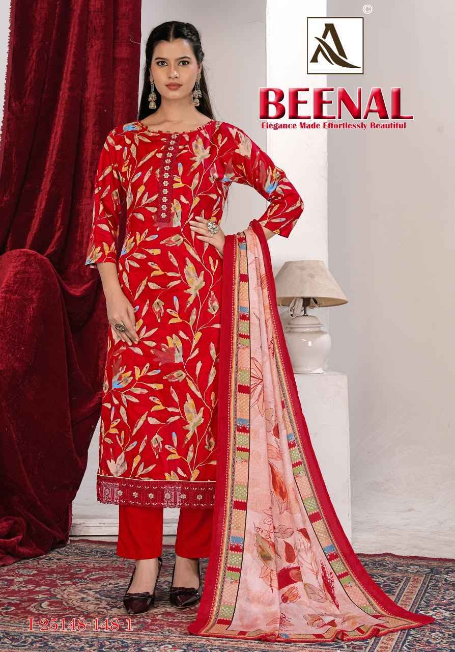 Alok Beenal Zam Dress Material 4 Pcs Catalog 